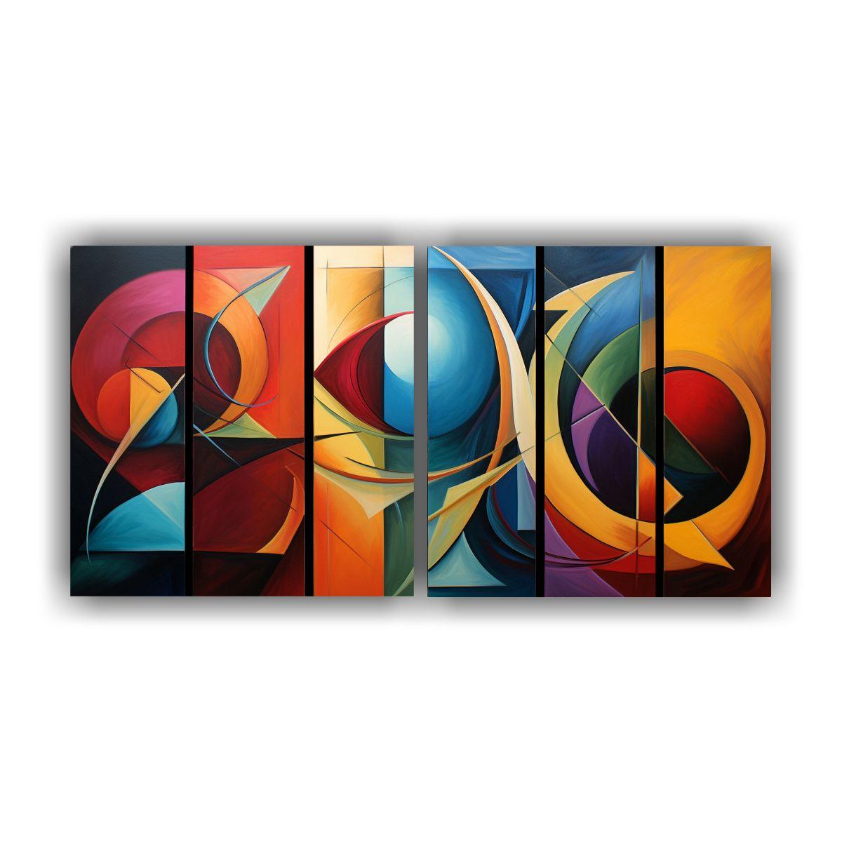 Cuadros Modernistas Abstractos Para Decoración 160x80 Cm-0