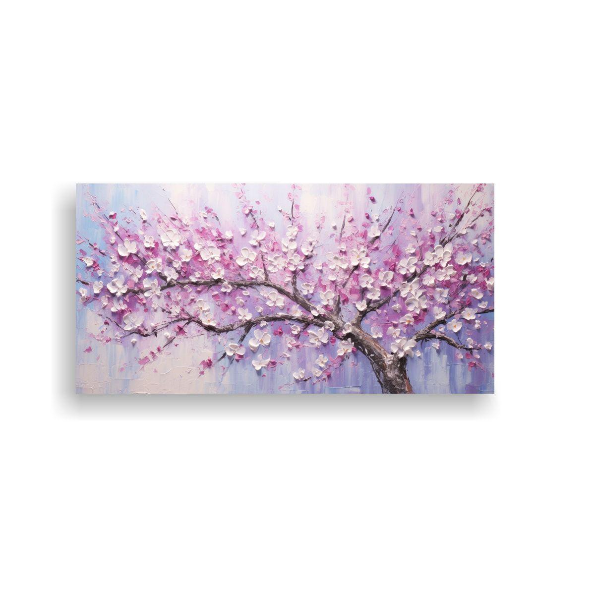 Cuadro Floral De Cerezos En Colores Vibrantes 40x20 Cm-0