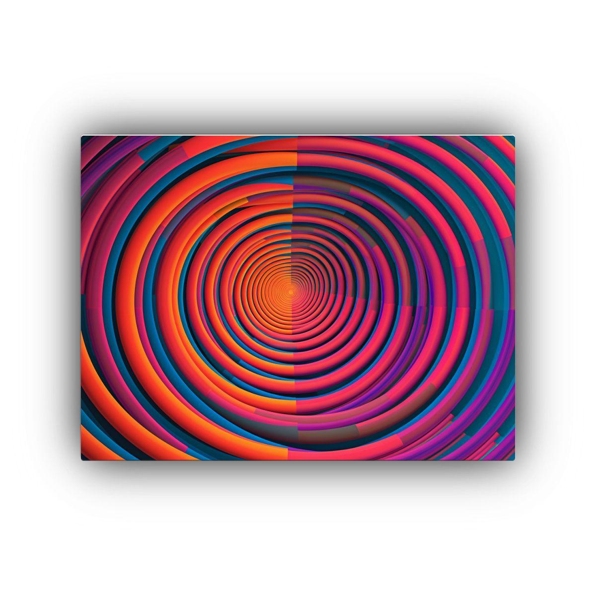 Cuadros Decorativos Opart Con Gama De Colores Vibrantes 75x50cm-0