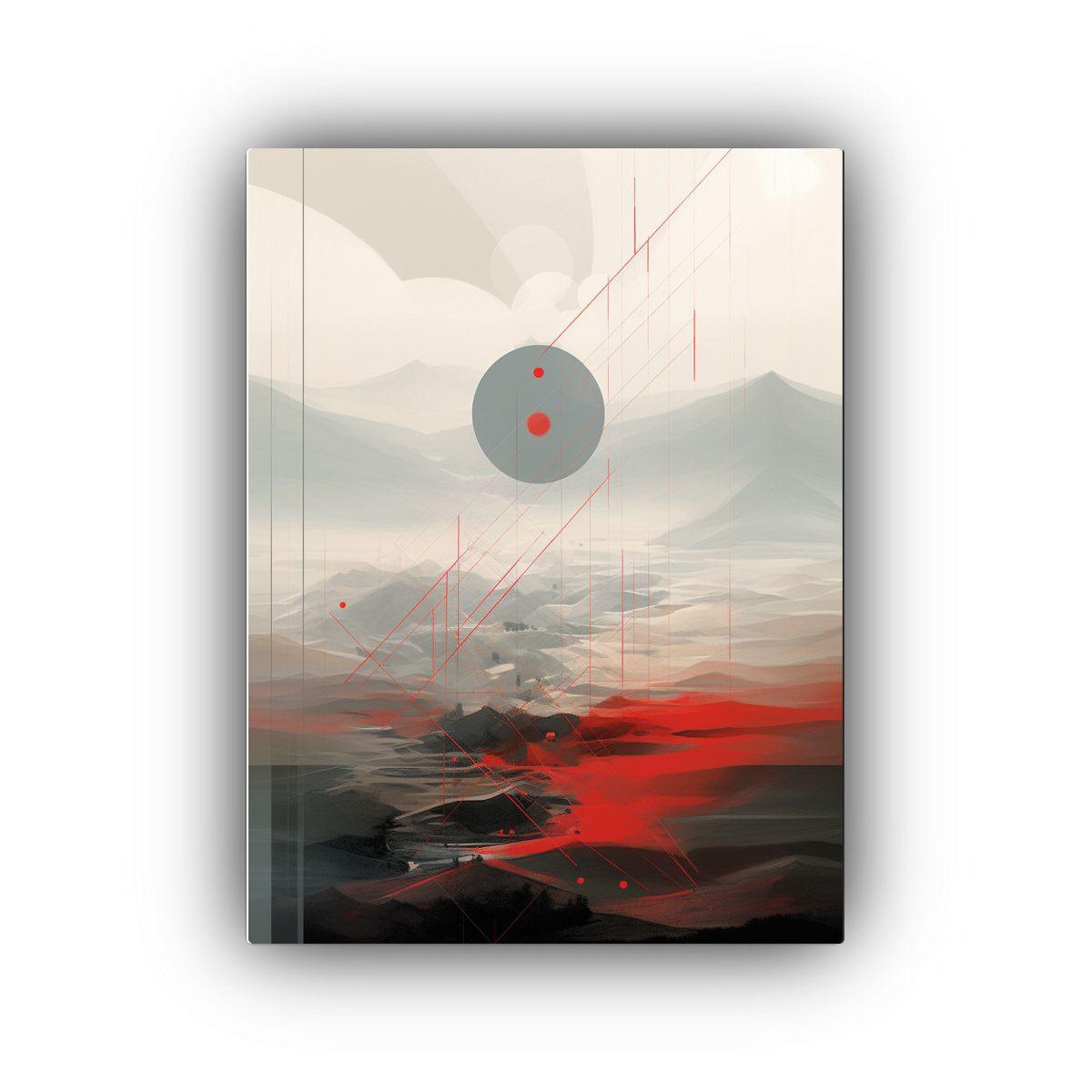 Tela En Bastidor Tonos Impactantes: Diseño 80x120 Cm-0