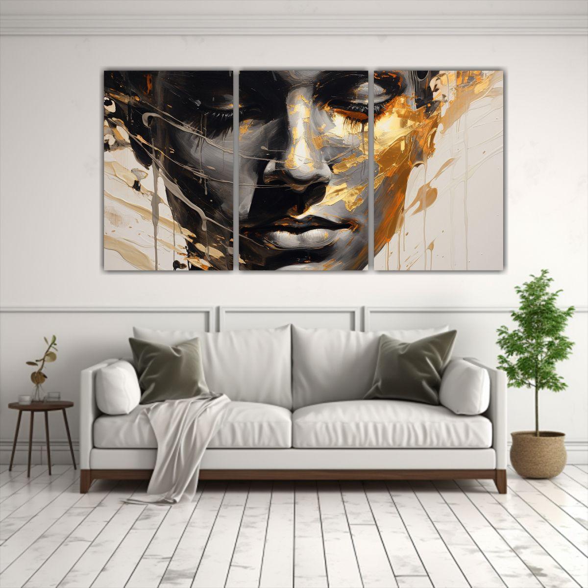 Cuadros De Tela: Belleza Natural Y Contornos 150x75 Cm-2