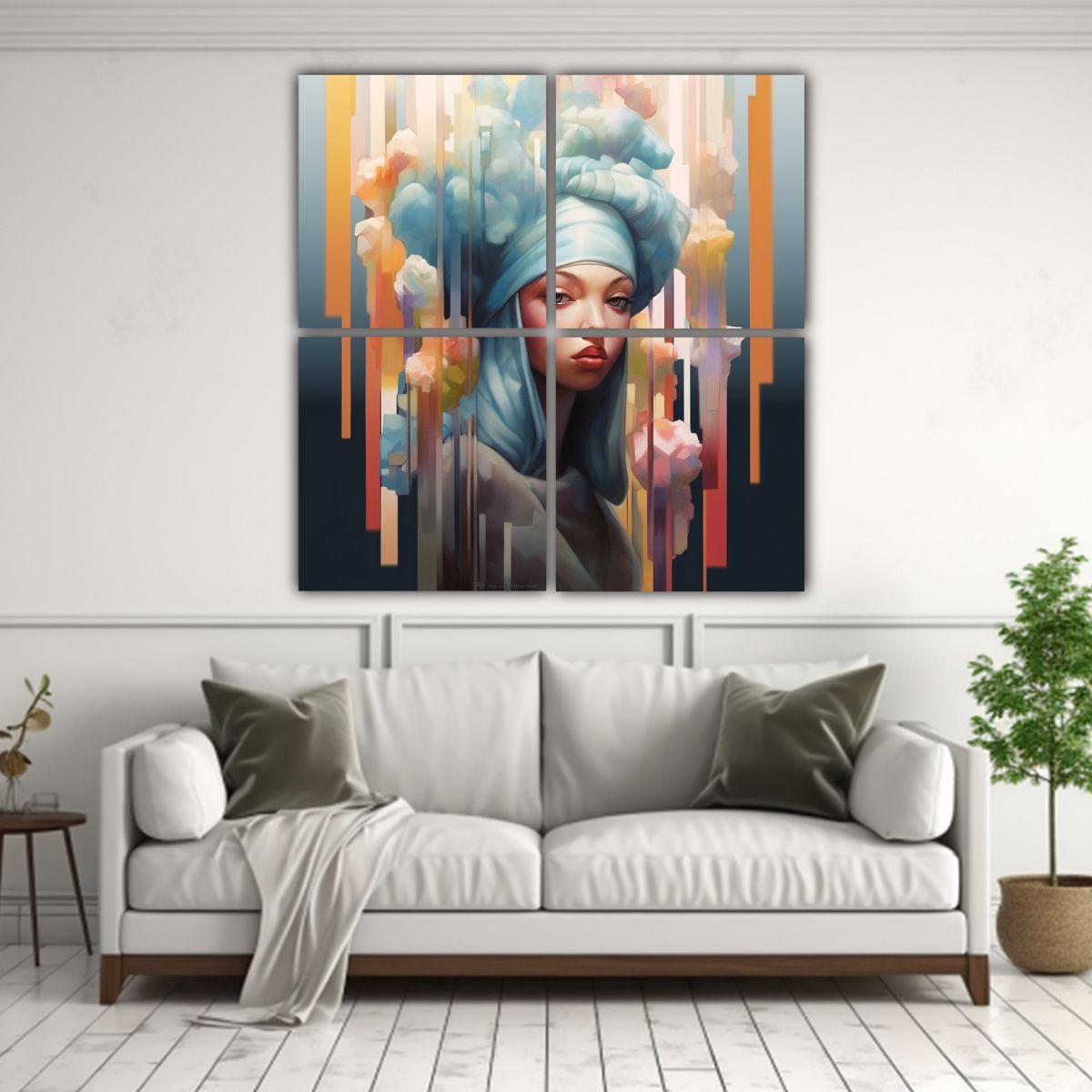Cuadro Inspirador Clásico Remix Arte De 180x180 Cm-2