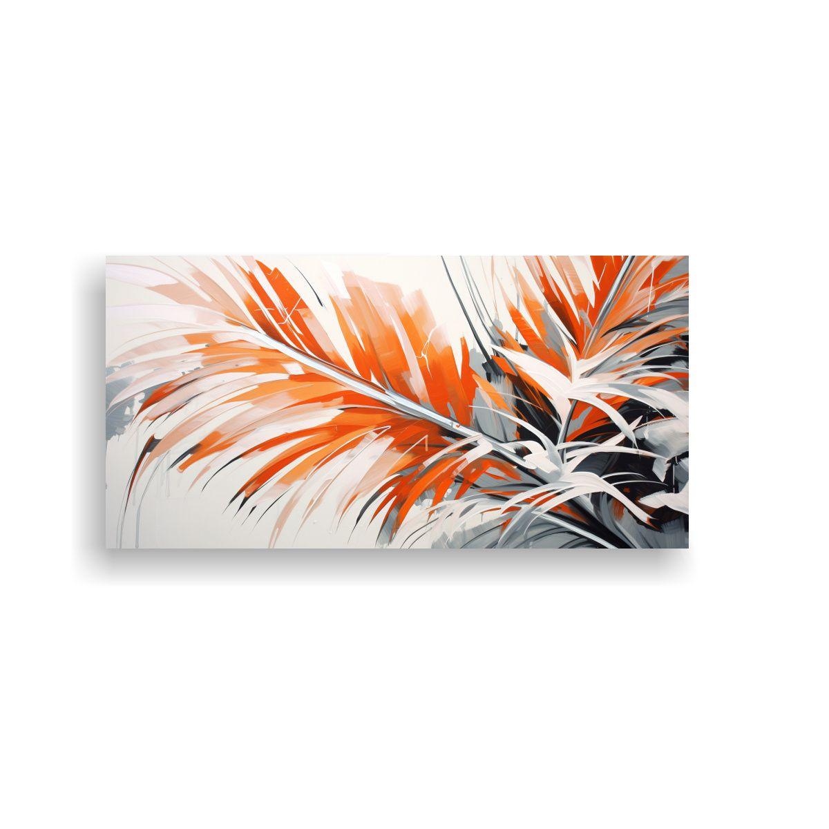 Pinturas De Decoración Con Hojas De Palma En Blan 140x70cm-0