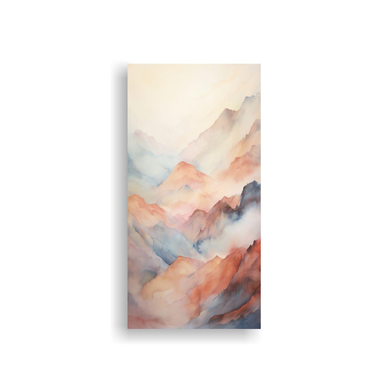 Arte Abstracto Textura: Paisaje Montañoso 50x100cm-0