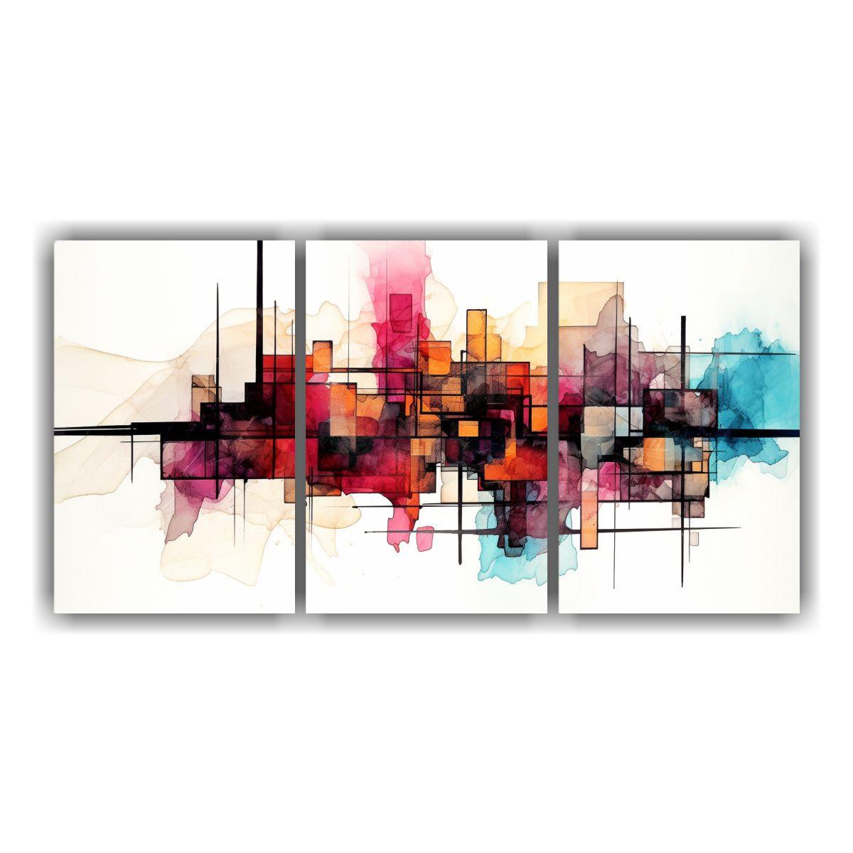 Pinturas Decorativas Modernas Surrealistas 90x45 Cm-0