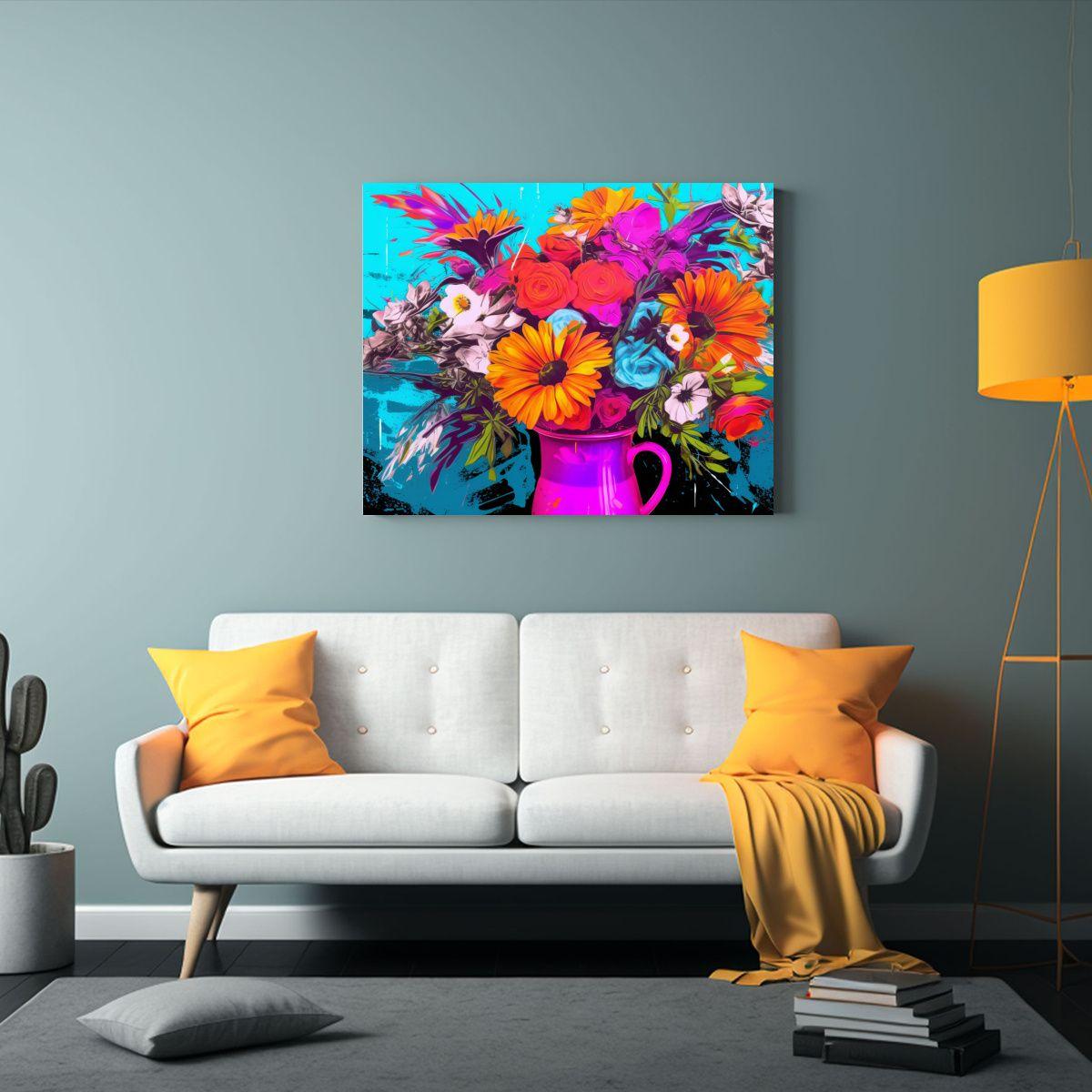 Lienzo De Tela Inspirador Textura Arte Pop 45x30cm-2