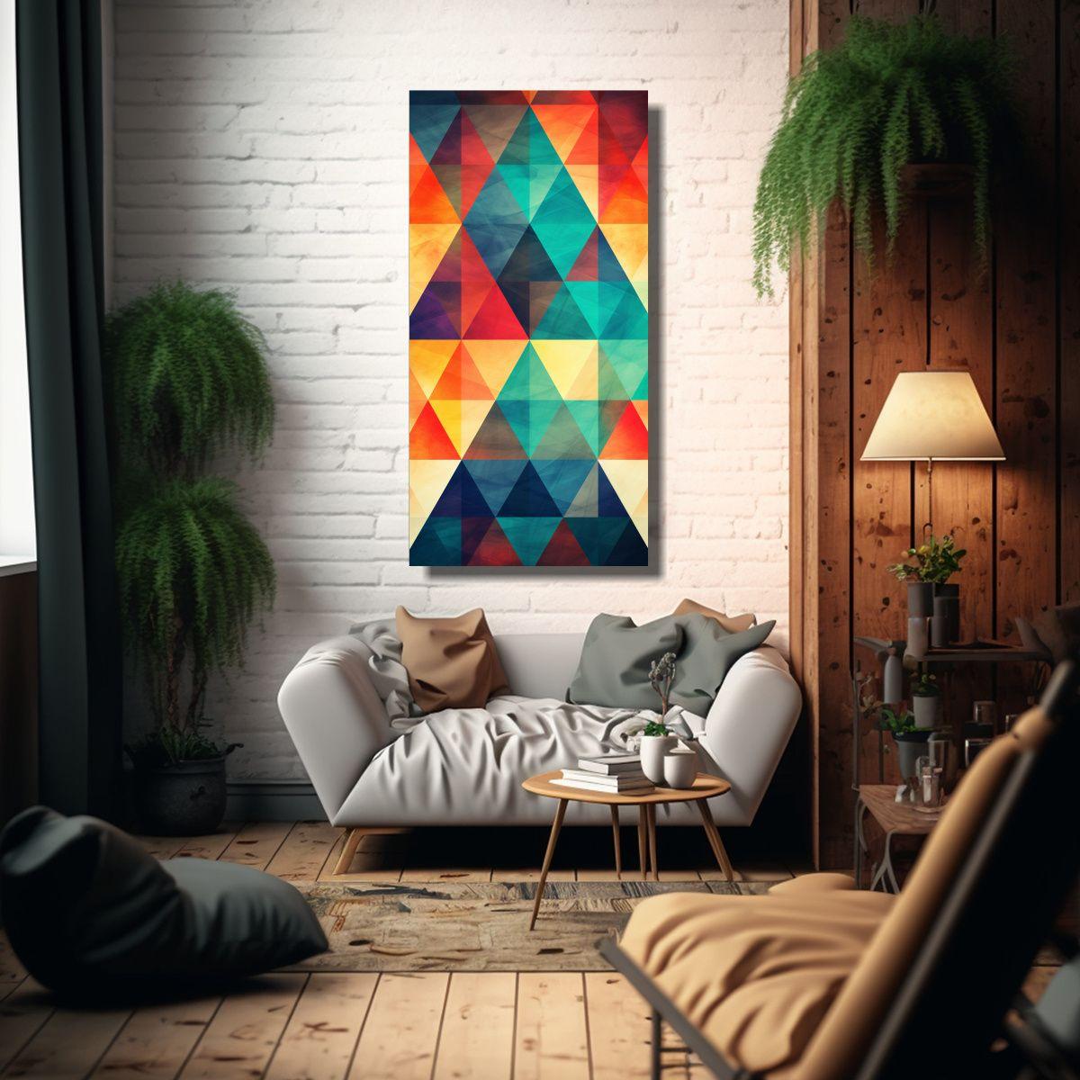 Cuadro Abstracto Moderno En Lienzo De Tela De Alta 50x100cm-2