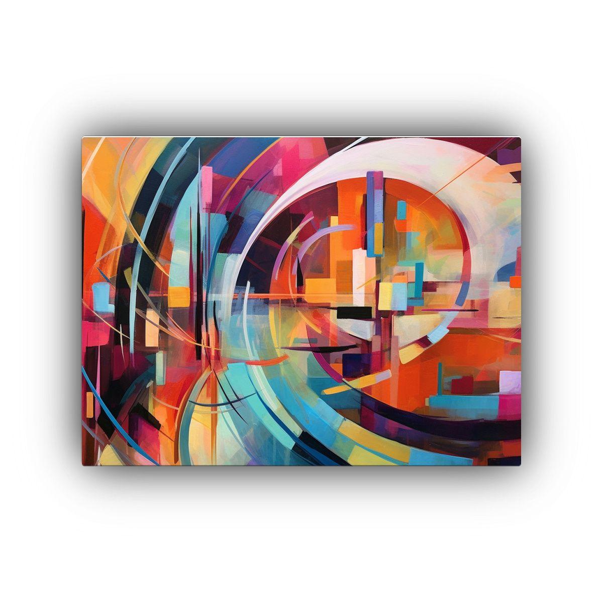 Pinturas Enérgicas De Paisajes Abstractos 40x30cm-0