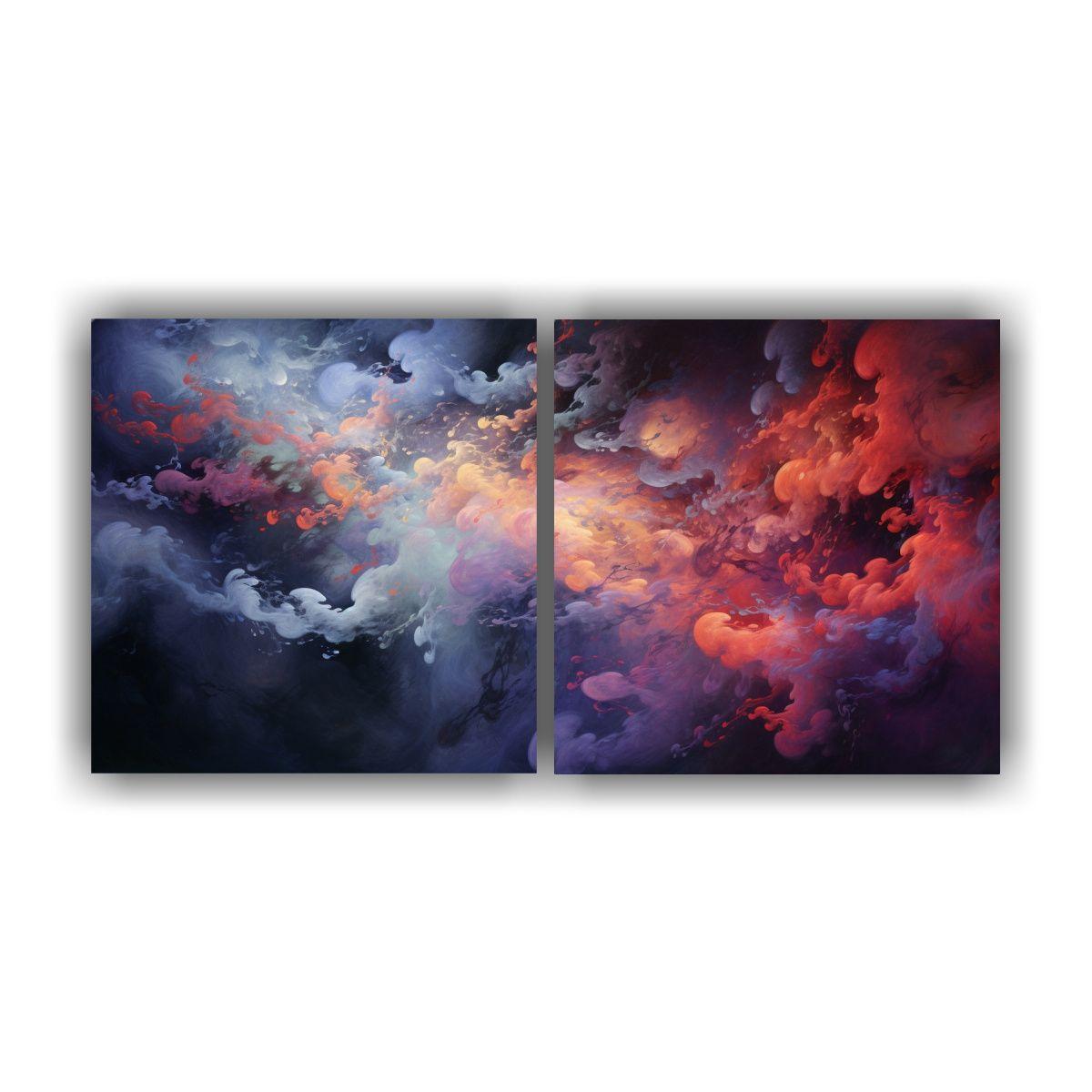 Pinturas Decorativas De El Caos De Una Tormenta 160x80 Cm-0