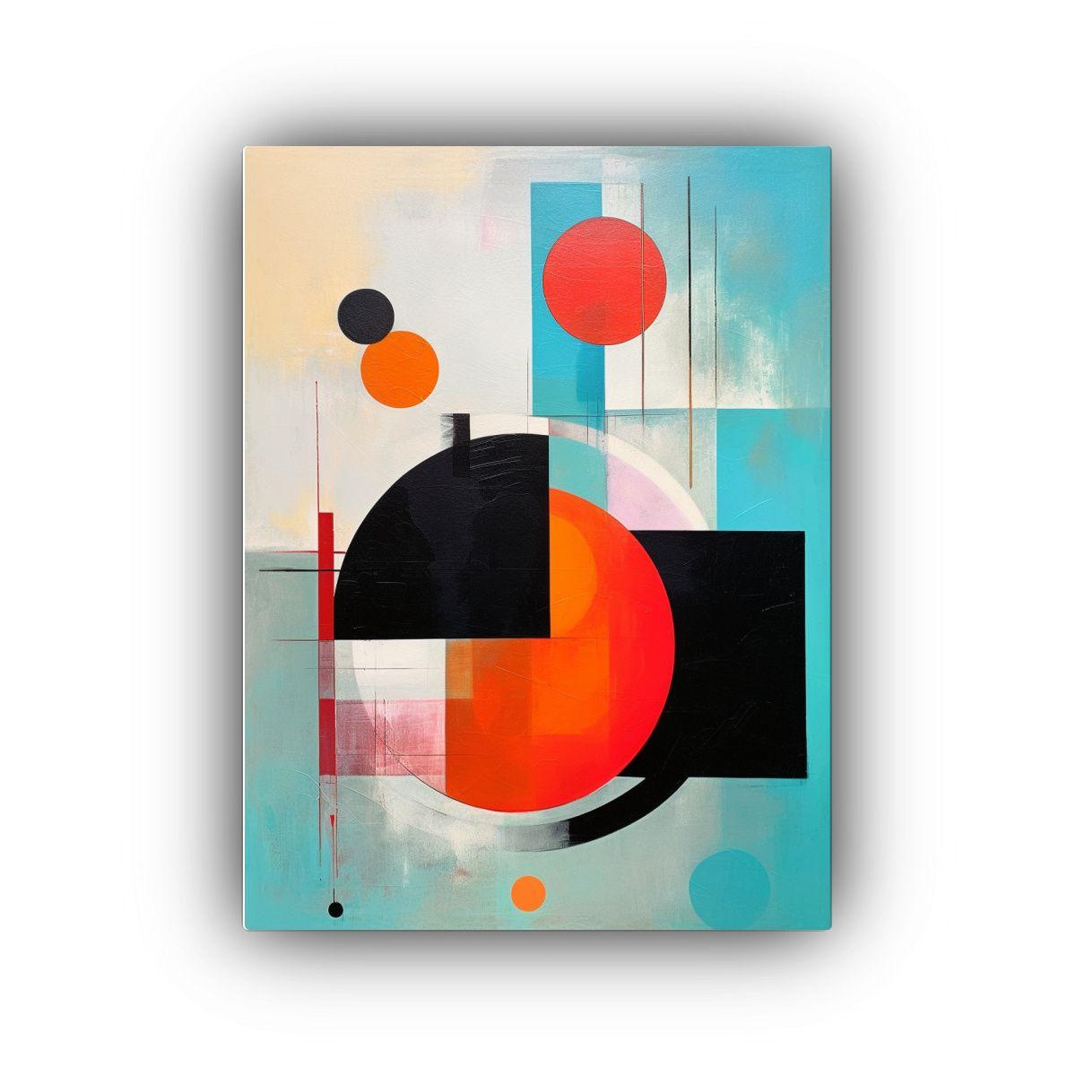 Pintura Acuarela Abstracta Y Colorida Con Hangul 30x40cm-0