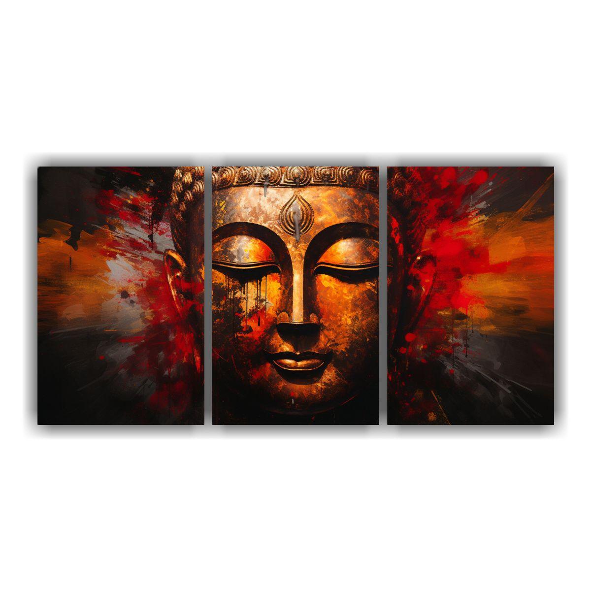 Conjunto 3 Telas Bastidor Concepto Modernidad 90x45 Cm-0