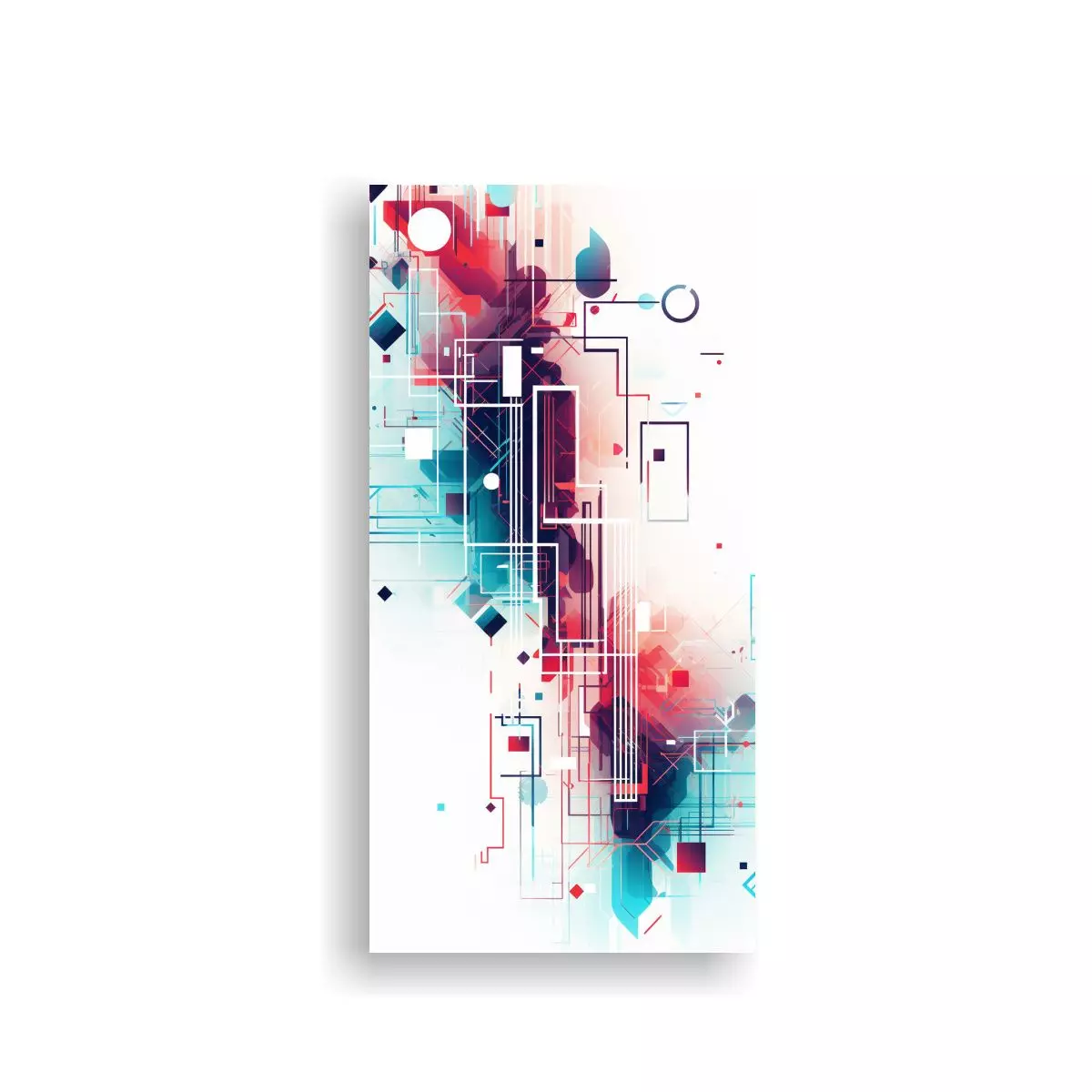 Lienzo Abstracto ATMJD87953 Con Gama De Colores 70x140cm-0
