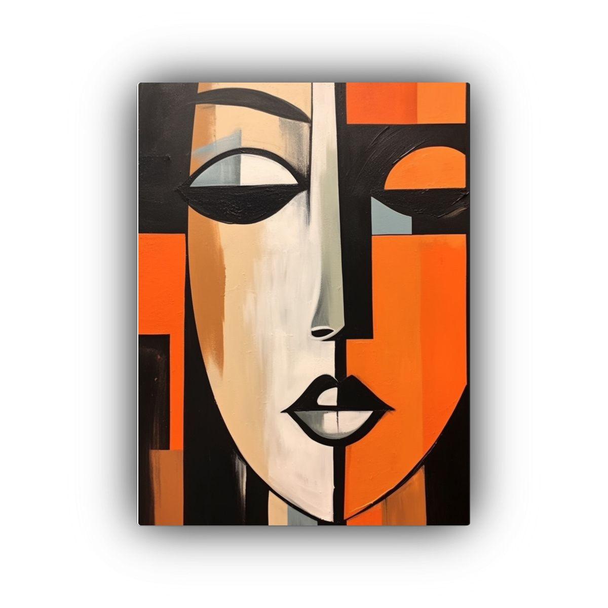 Cuadro Minimalista De Rostro En Estilo Galería 60x90cm-0