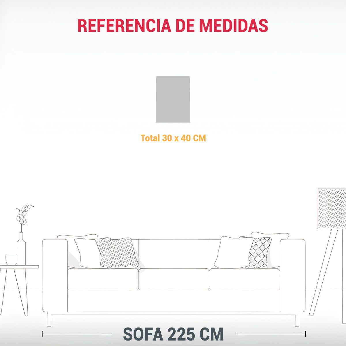 Cuadro De Decoración Canva Fotografía Simetría 30x40cm-1