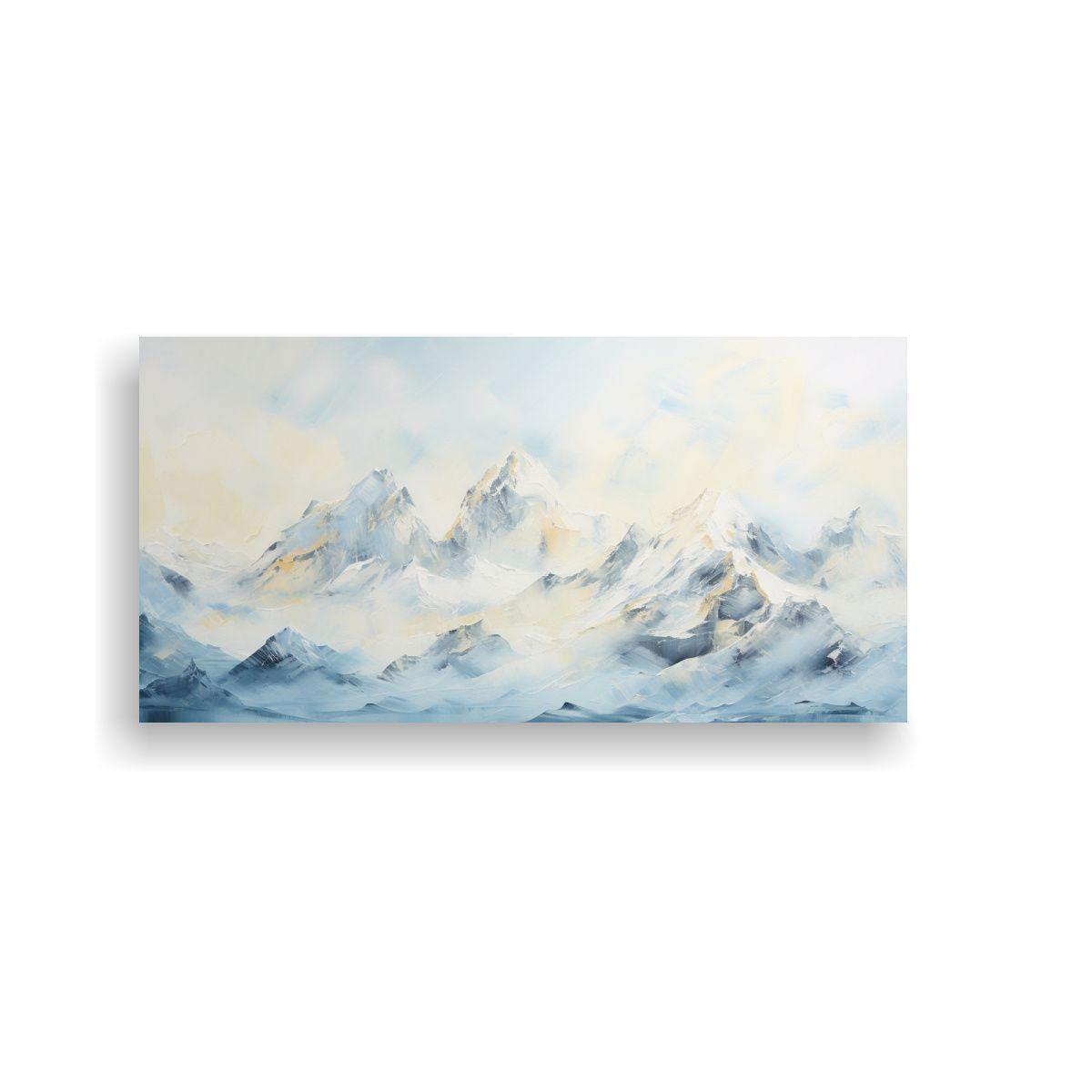 Cuadros Originales De Montañas Y Cordilleras 60x30 Cm-0