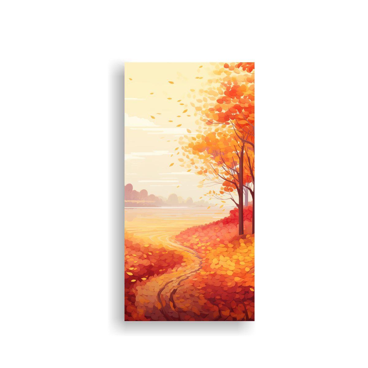 Cuadro Hermoso Pop Art Colores Otoñales Mosaico 40x80cm-0