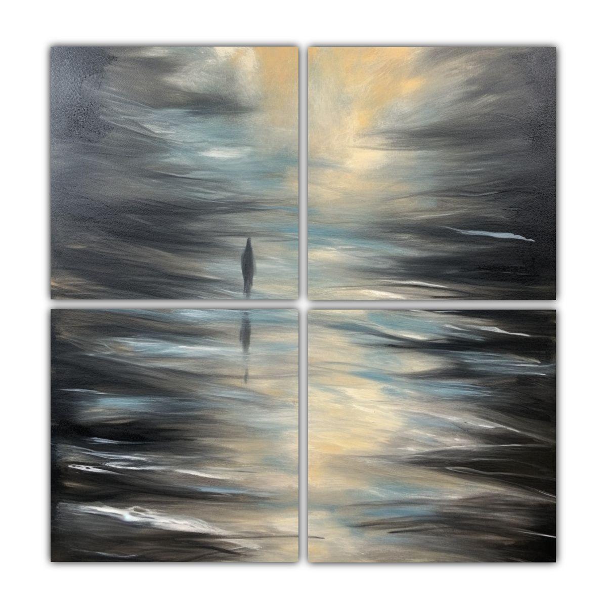 Cuatro Artes Dibujo Vitalidad Solitude Estilo 200x200 Cm-0