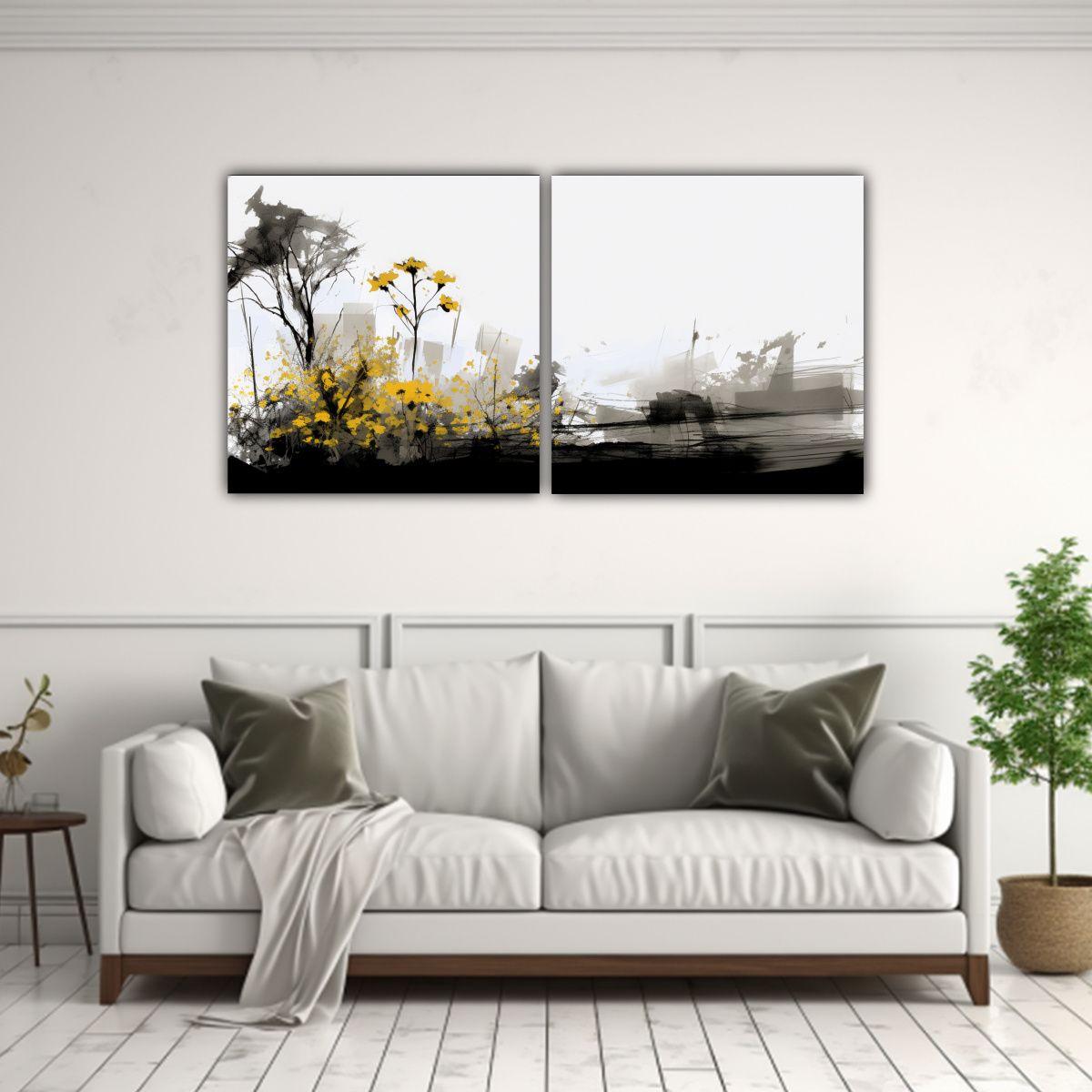 Cuadros Movimiento Arte Grafico Estilo Minimalista 160x80 Cm-2