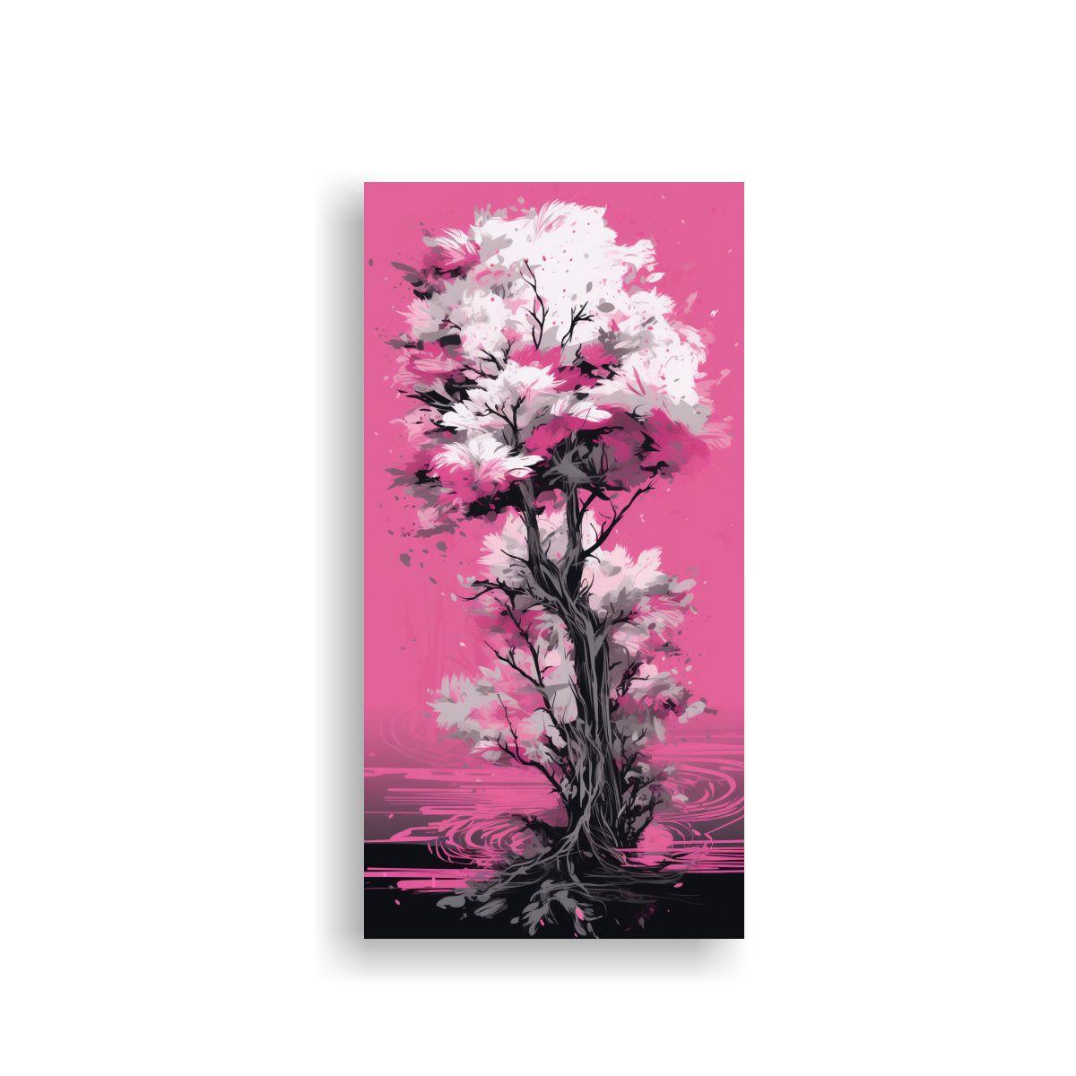 Cuadro De Lienzo Elegante Con Árbol De Ciprés 50x100cm-0