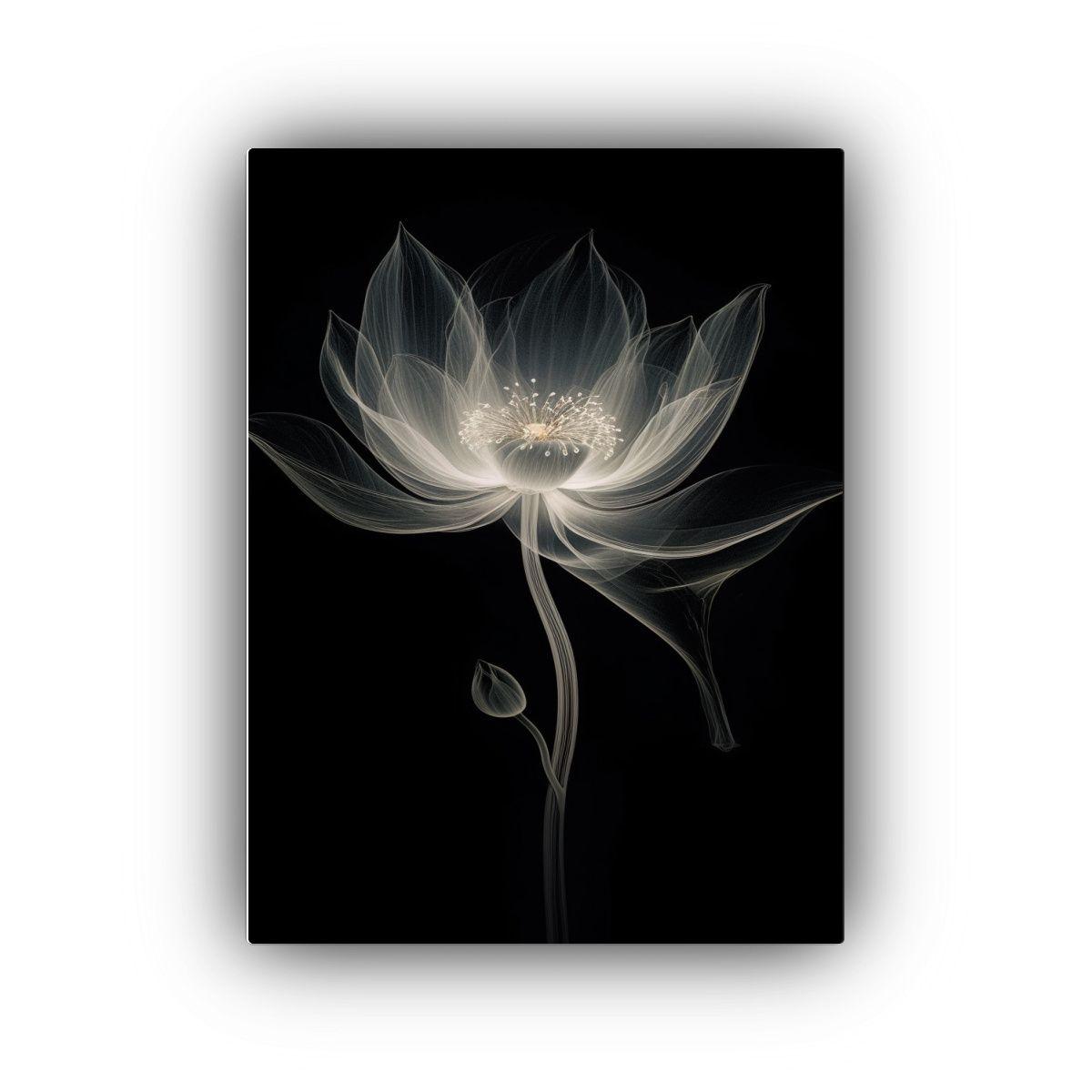 Cuadro Culturar Lotus Con Macrofotografía 80x120cm-0