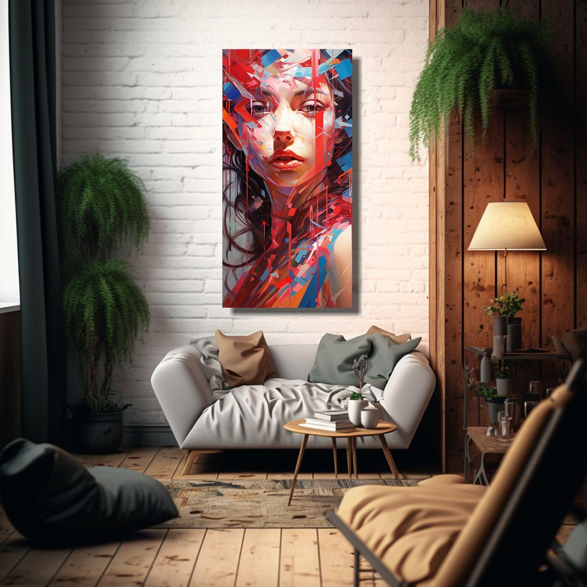 Pinturas Decorativas De Arte Abstracto De Fusión 50x100cm-2
