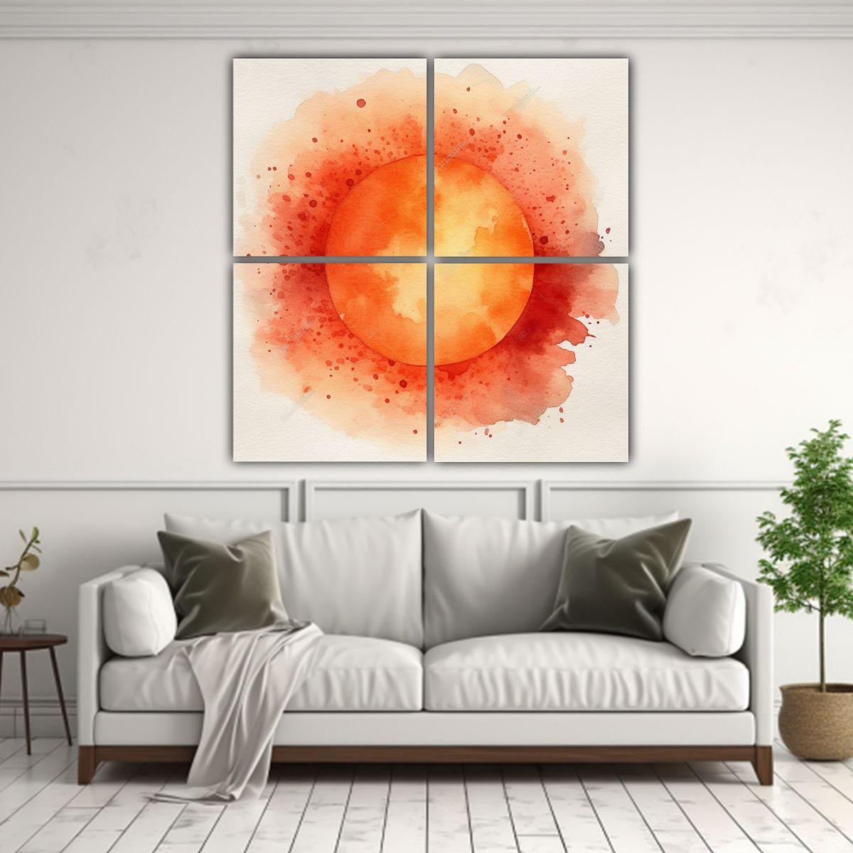 Cuadro De Tela Resistente Al Agua Y Al Sol Con 60x60 Cm-2
