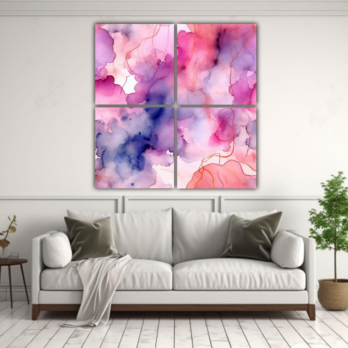 Cuadros Modernos Naturaleza Viva Con Fondo De 120x120 Cm-2