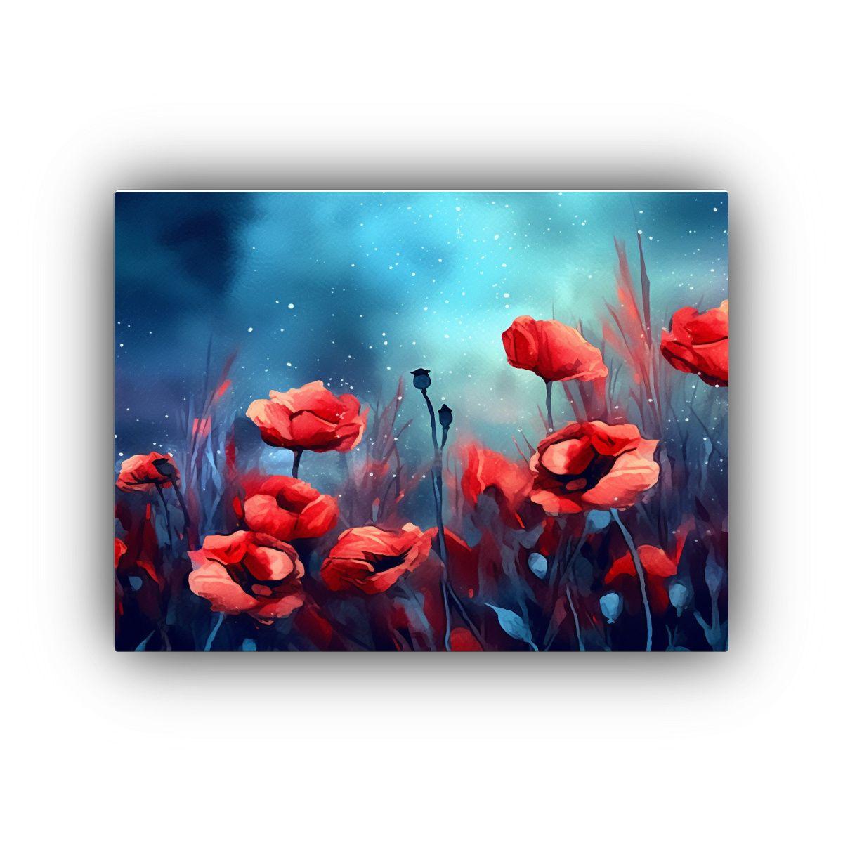 Cuadro De Arte De Pared Con Inspiración En Acuarela Y Fondo 45x30cm-0