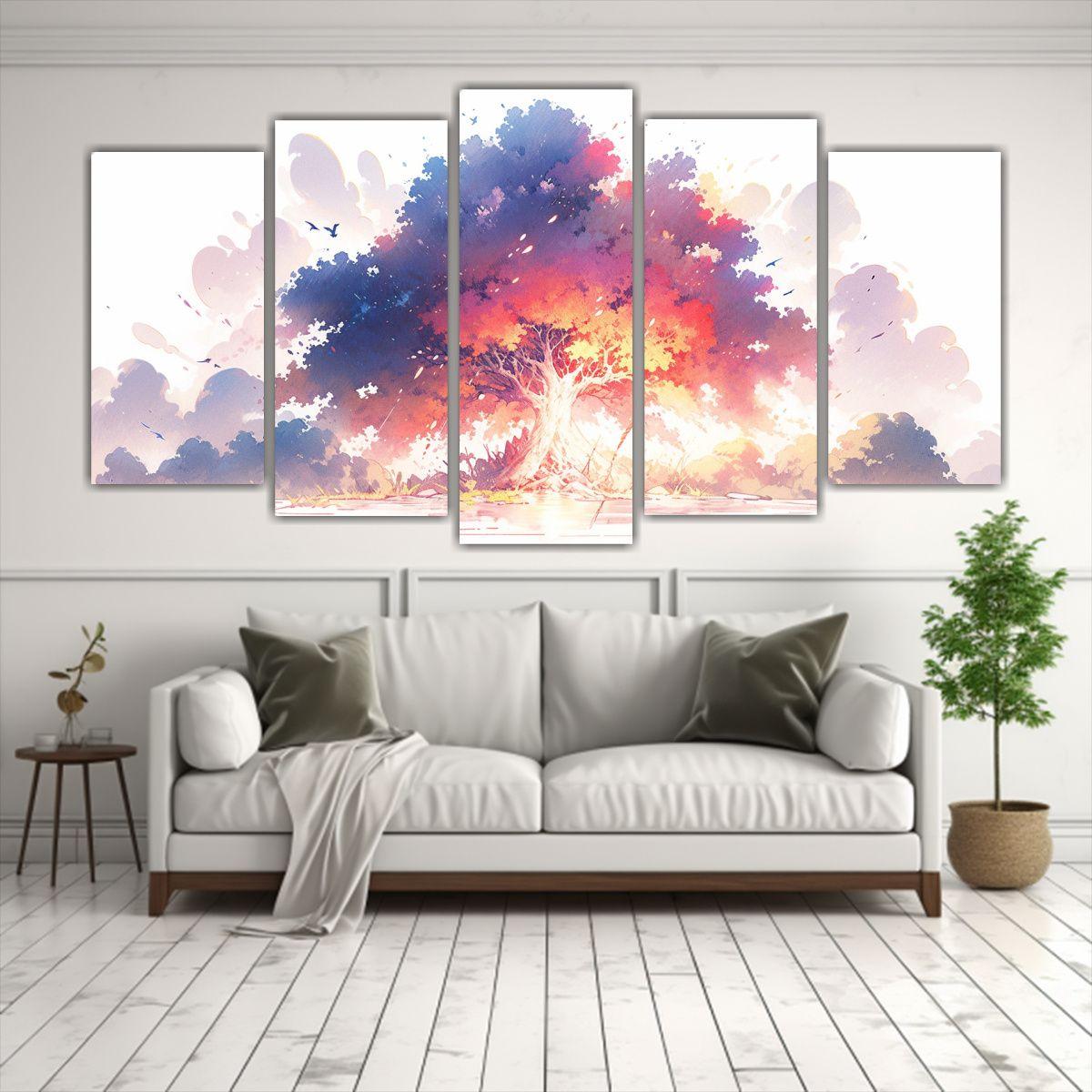 Pinturas Decorativas Abstractas En Agua Estilo 100x50 Cm-2