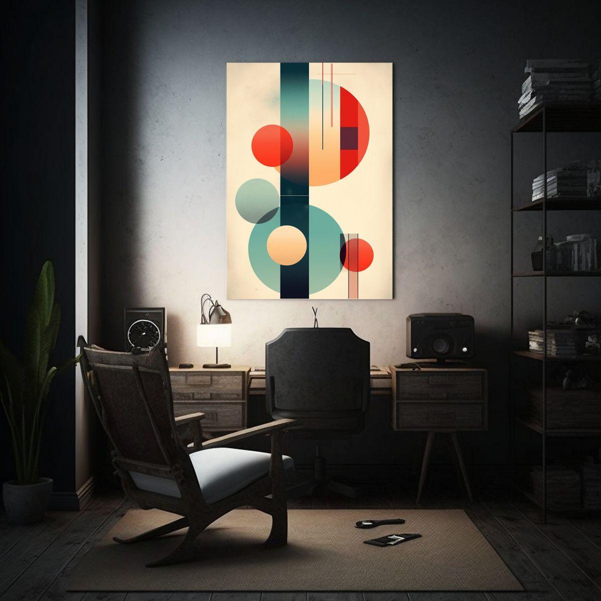 Pinturas Decorativas Modernas Con Formas 80x120cm-2