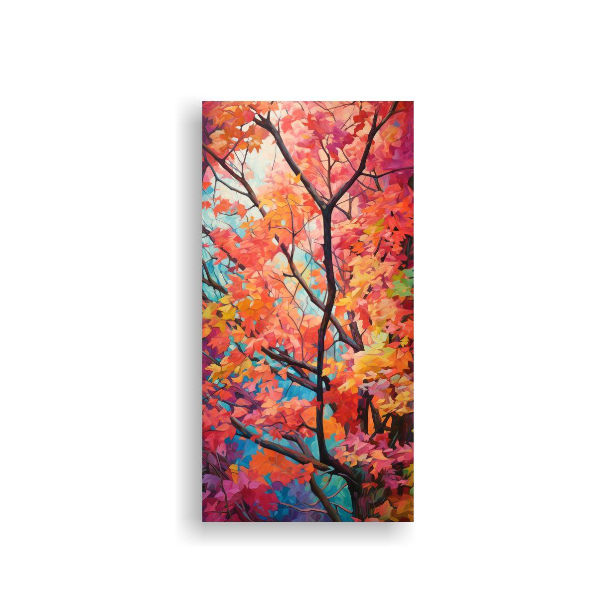 Pintura Abstracta árboles De Arce Detallada Estil 60x120cm-0
