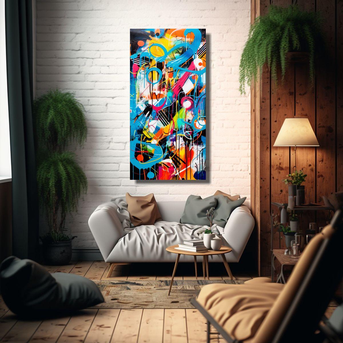 Pinturas Decorativas Abstractas De Fusión 30x60cm-2