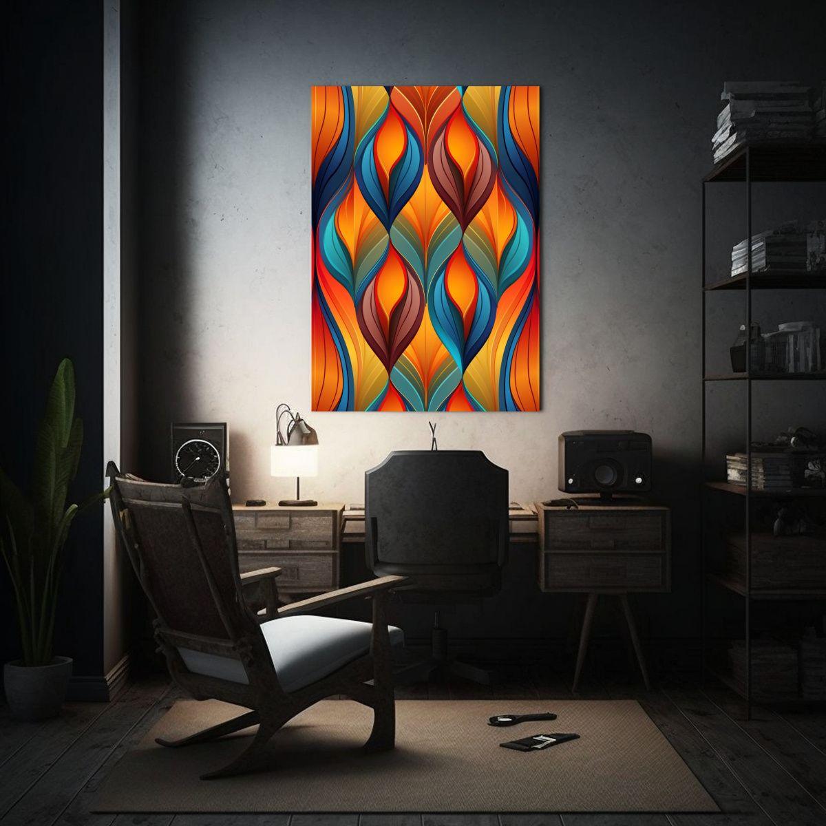 Pintura Decorativa Estilo Alan Kenny, Patrón 60x90cm-2