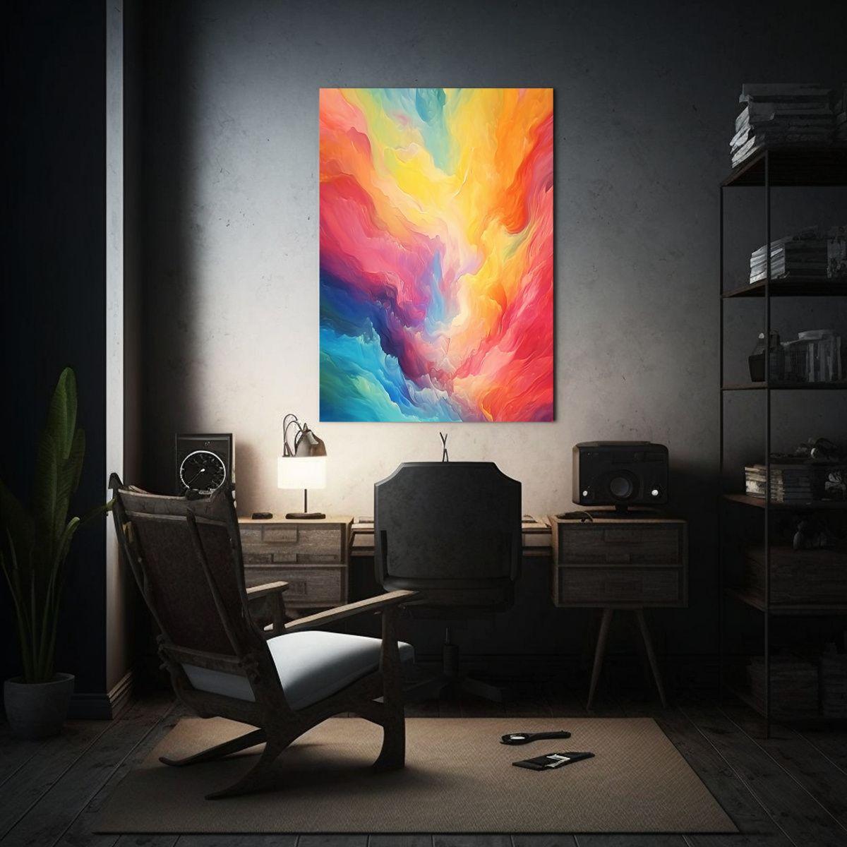 Generar Una Obra Abstracta Que Capture La Esencia 40x50cm-2