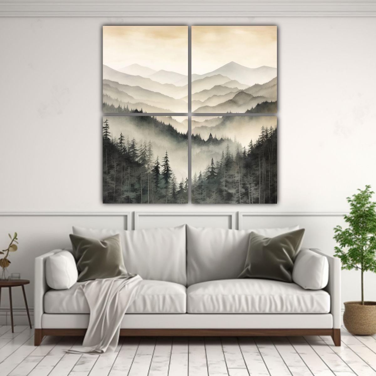 Pinturas Decorativas Del Movimiento Surrealista 160x160 Cm-2