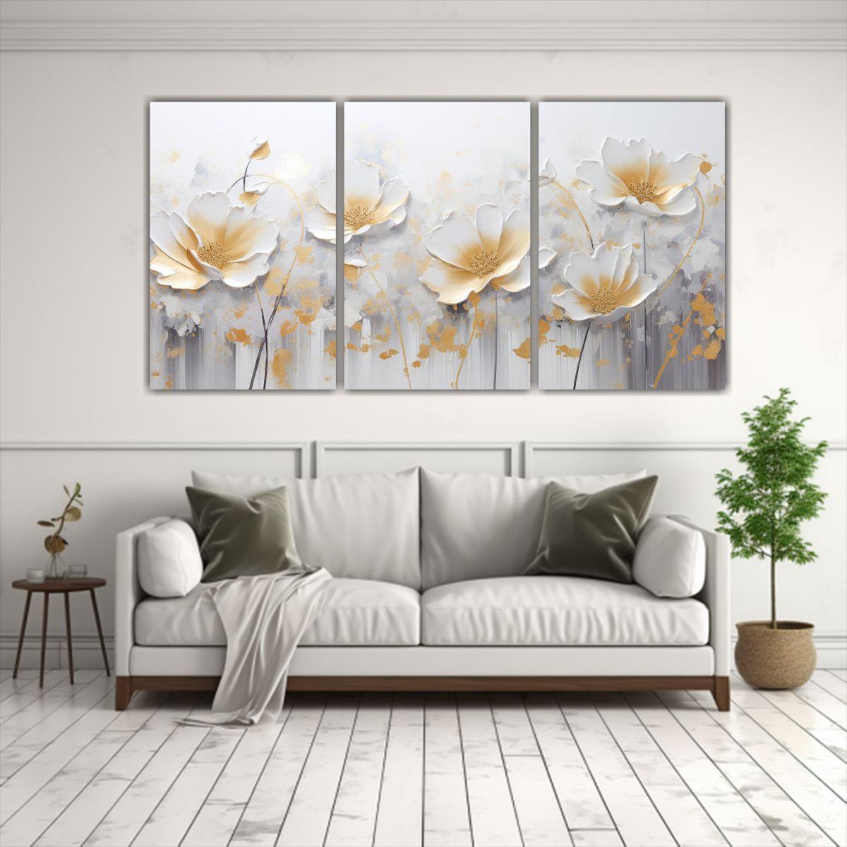 Cuadro Acrílico Colorido En Blanco 180x90 Cm-2