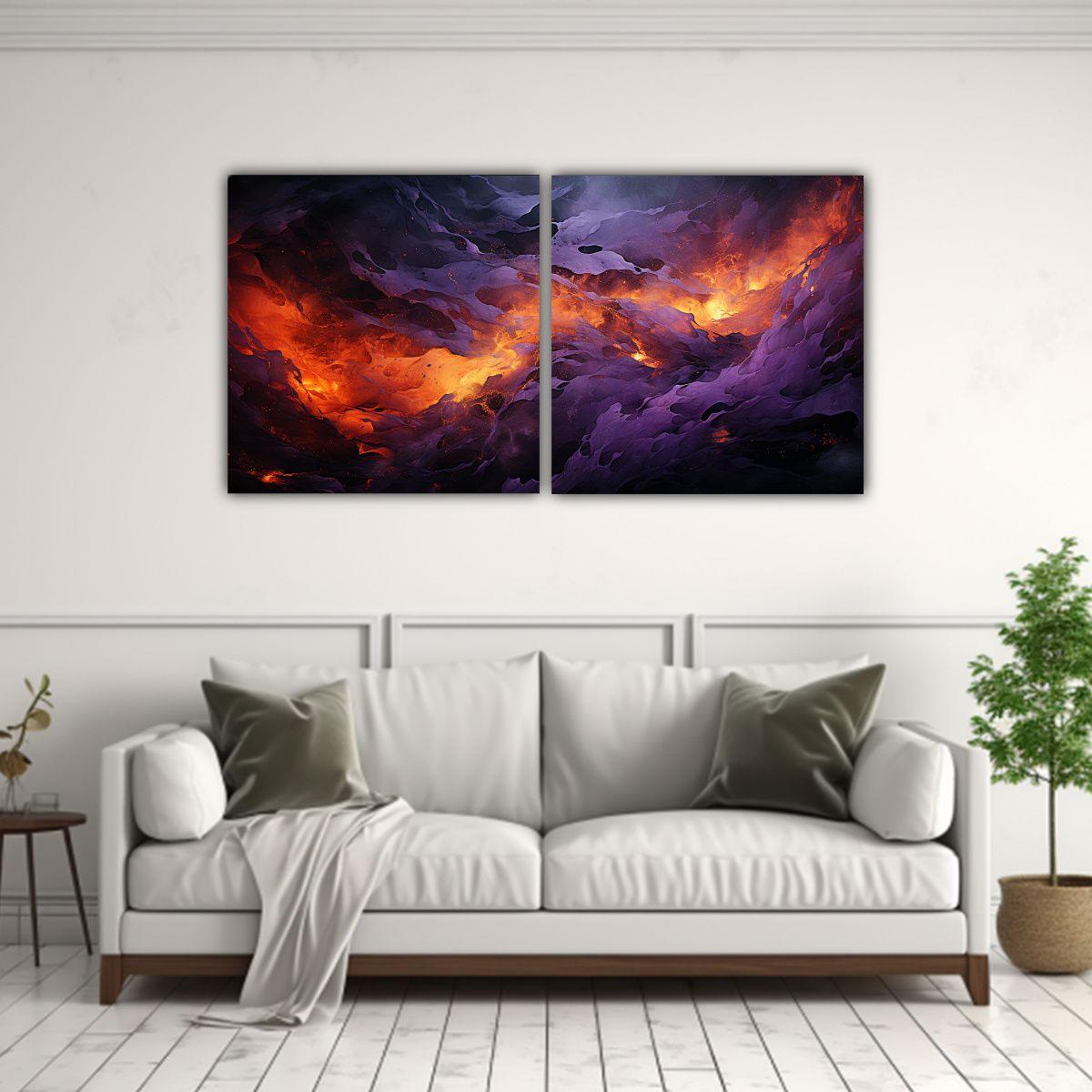 Cuadros Decorativos De Arte Fluido Minimalista 120x60 Cm-2