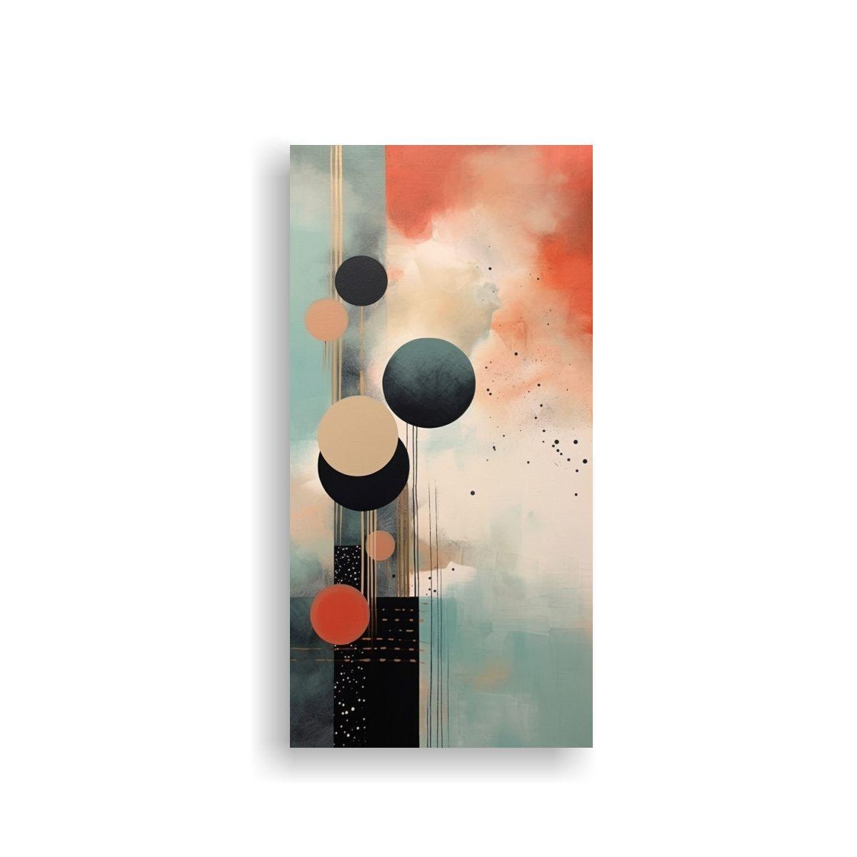 Pintura Abstracta Espacio Para Decoración 20x40cm-0