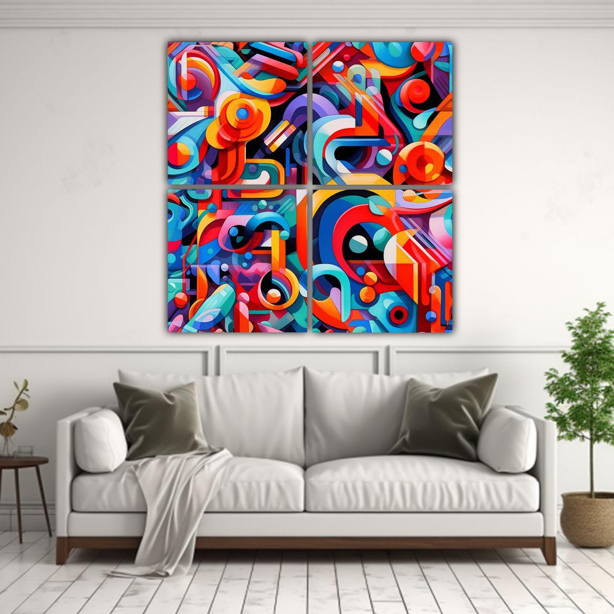 Cuadros Expresión Oficina: óleo, Acrílico, 60x60 Cm-2