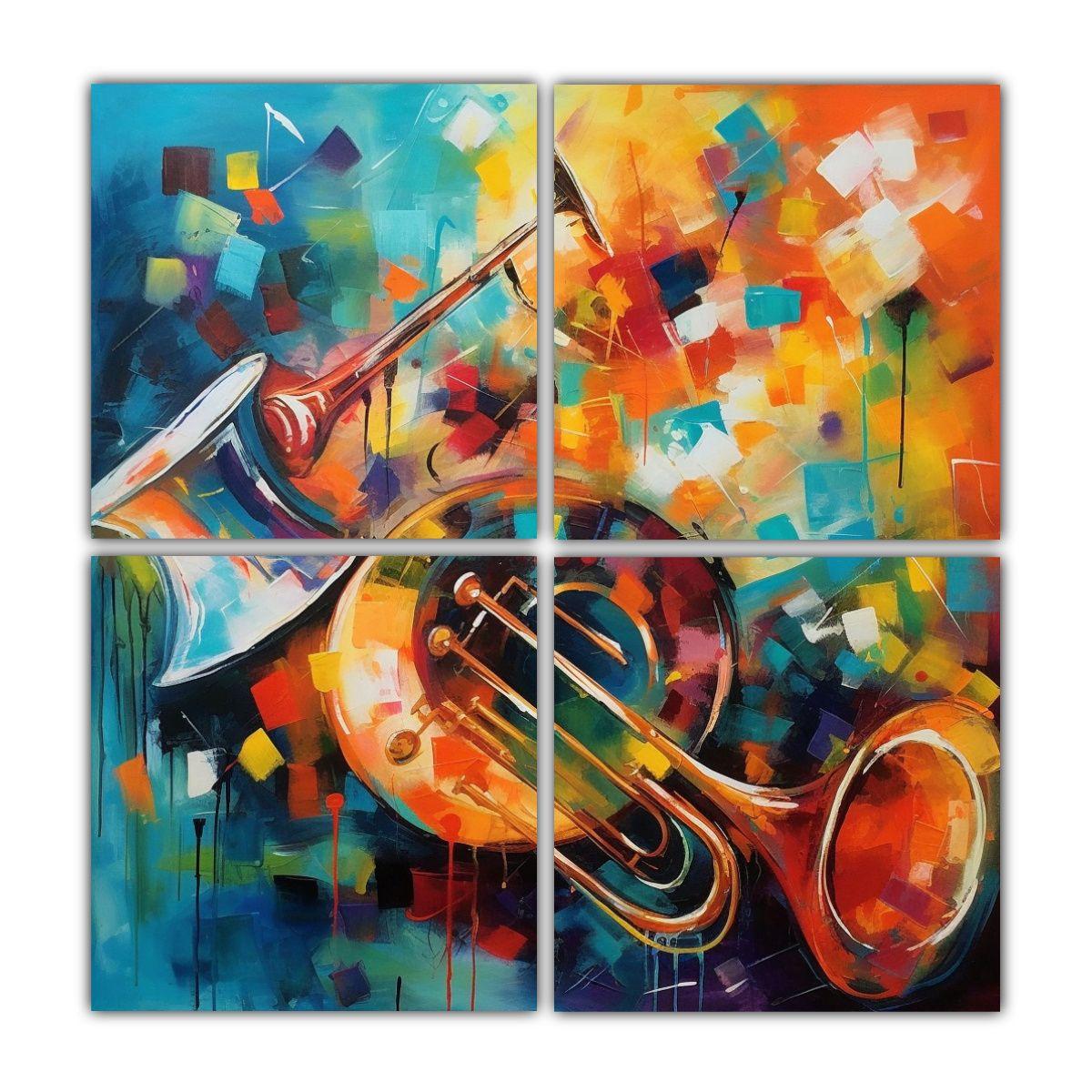 Cuadros Movimiento Multicolor, Vida Hermosa. 180x180 Cm-0
