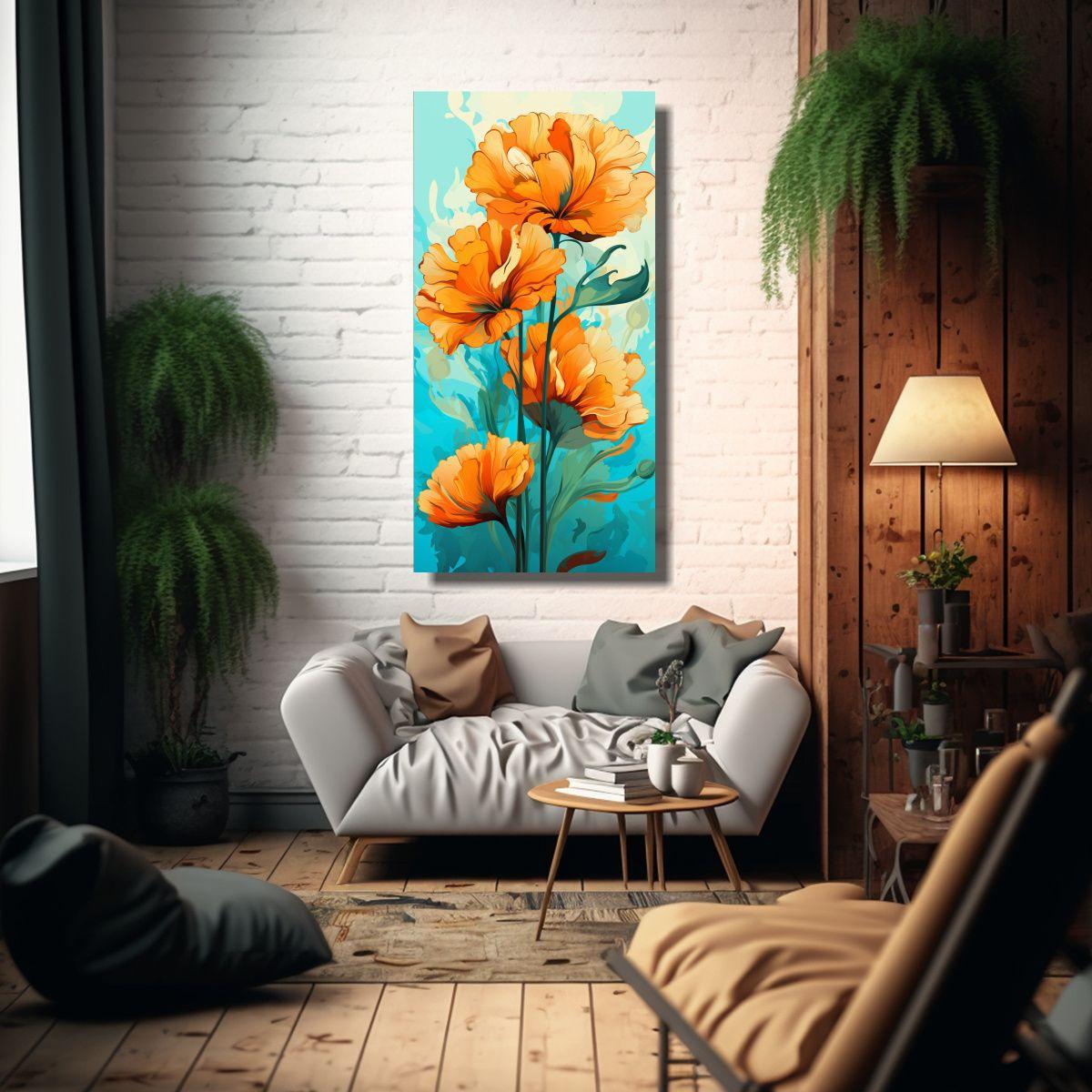 Cuadro De Decoración Con Finas Líneas Que Repres 30x60cm-2