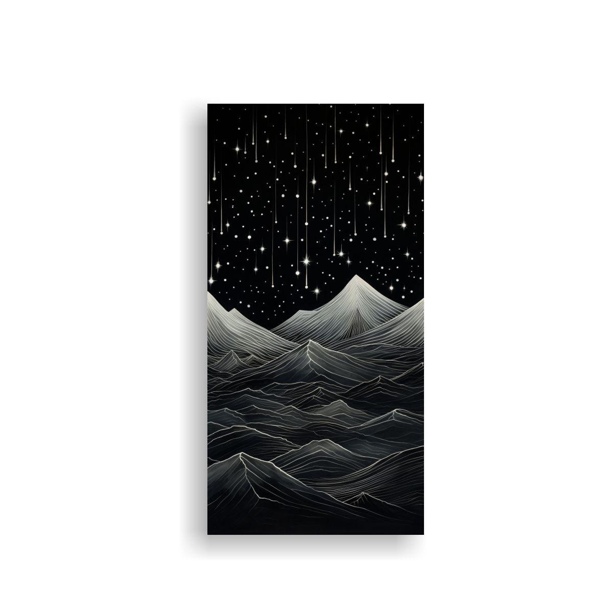 Cuadro Moderno Equilibrio Visual Paisaje Montaños 70x140cm-0
