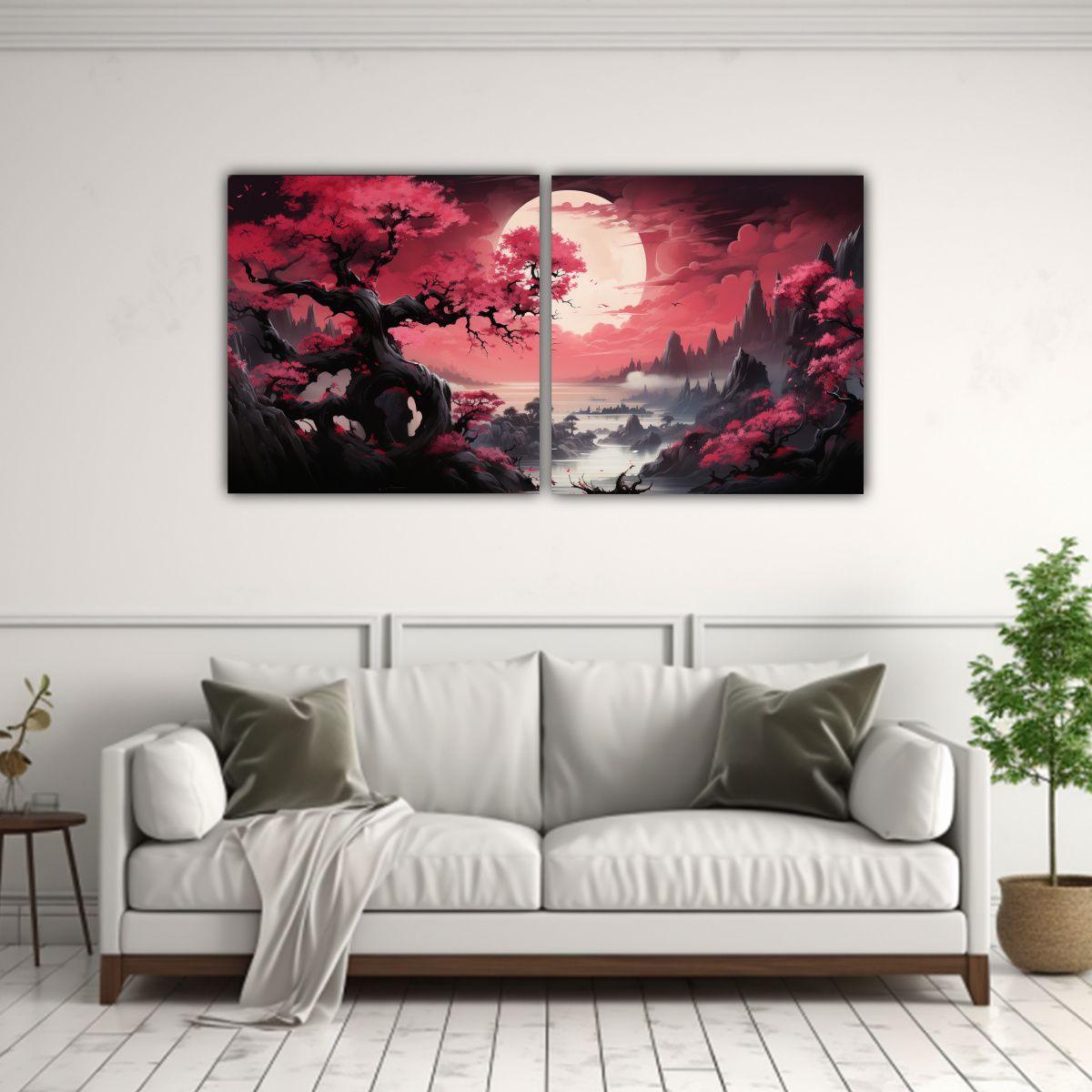 Pinturas Decorativas: Composición Abstracta 160x80 Cm-2