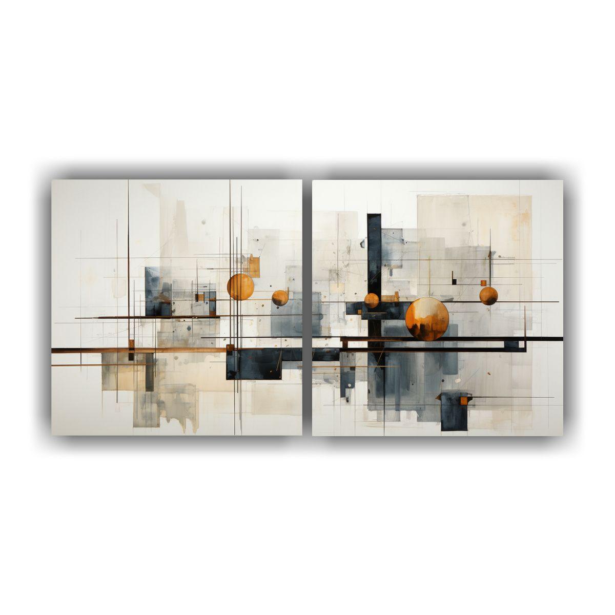 Pinturas Decorativas De Arte Abstracto 40x20 Cm-0
