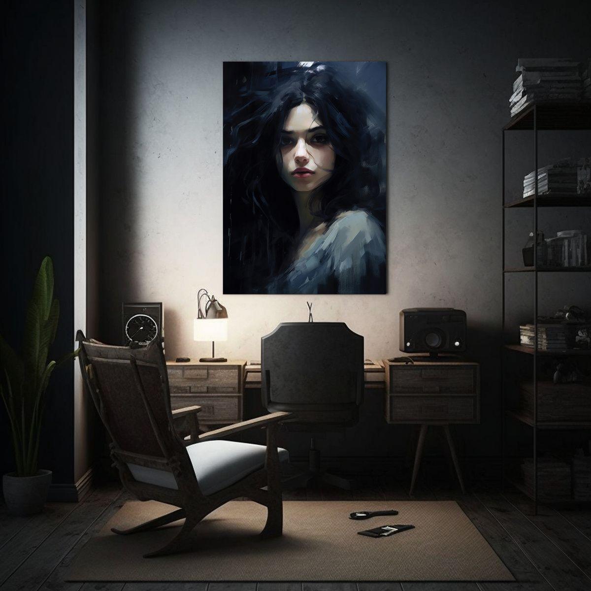 Tela En Bastidor Patrón Intenso De Impacto 80x120cm-2