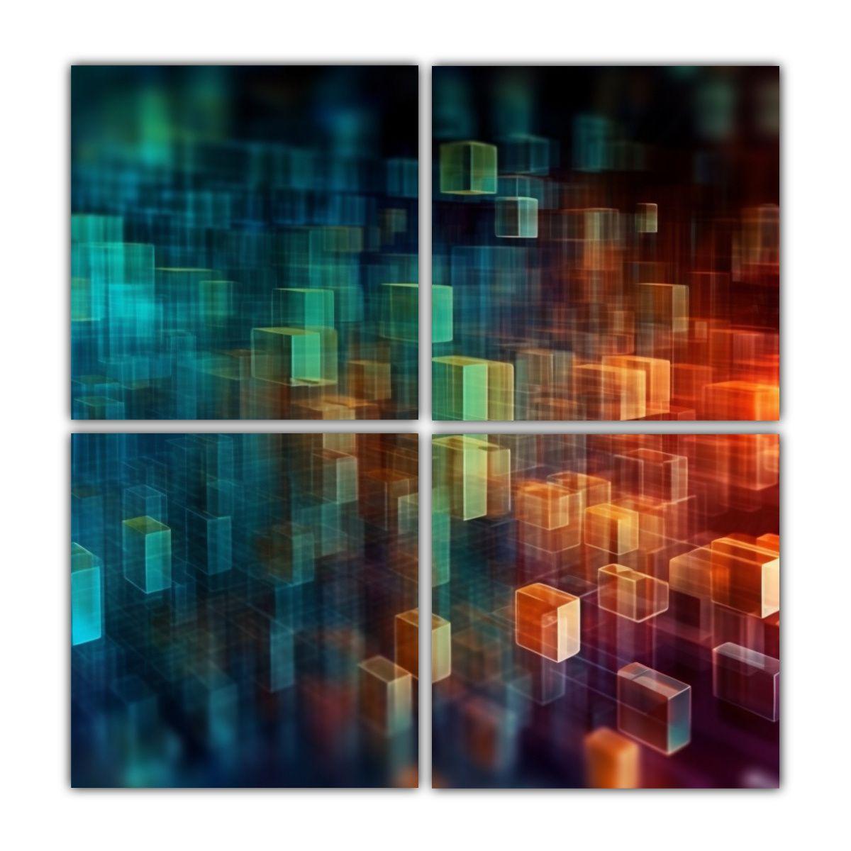 Arte Abstracto Para Decoración Inspirado En La 160x160 Cm-0