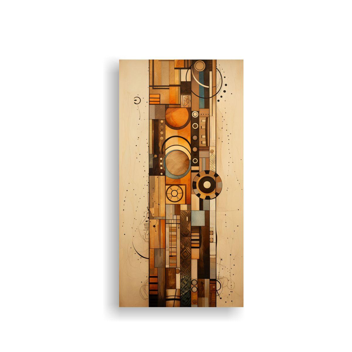Pintura Abstracta Inspirada En Los Nativos 60x120cm-0