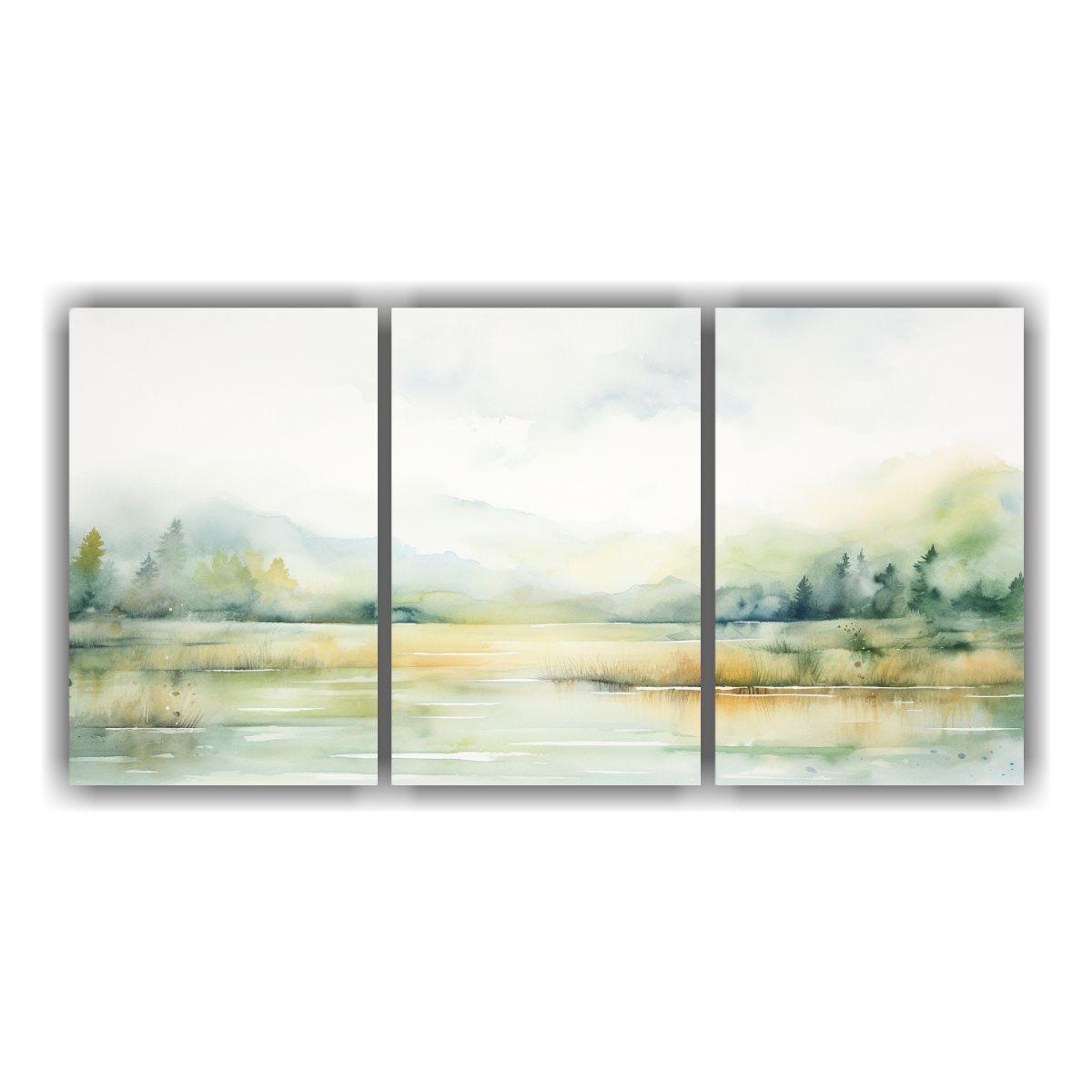 Cuadros De Decoración Abstracta Del Paisaje 240x120 Cm-0