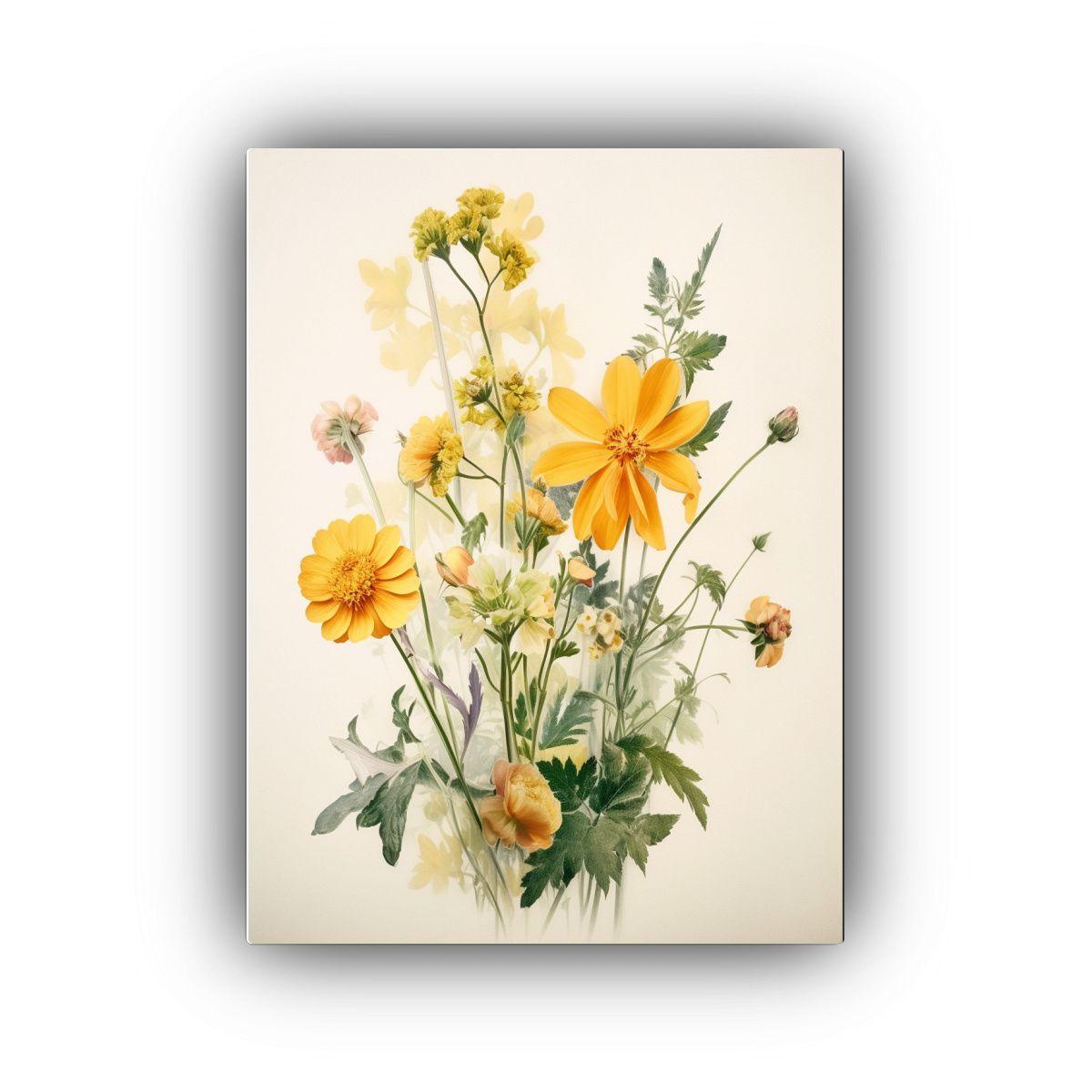 Cuadros De Lienzo Alta Calidad Flores Salvajes 30x45 Cm-0