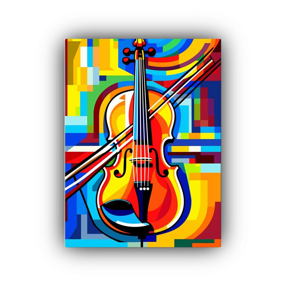 Cuadro Moderno De Profundidad Con Pintura De Colores Vivos E 30x40cm-0